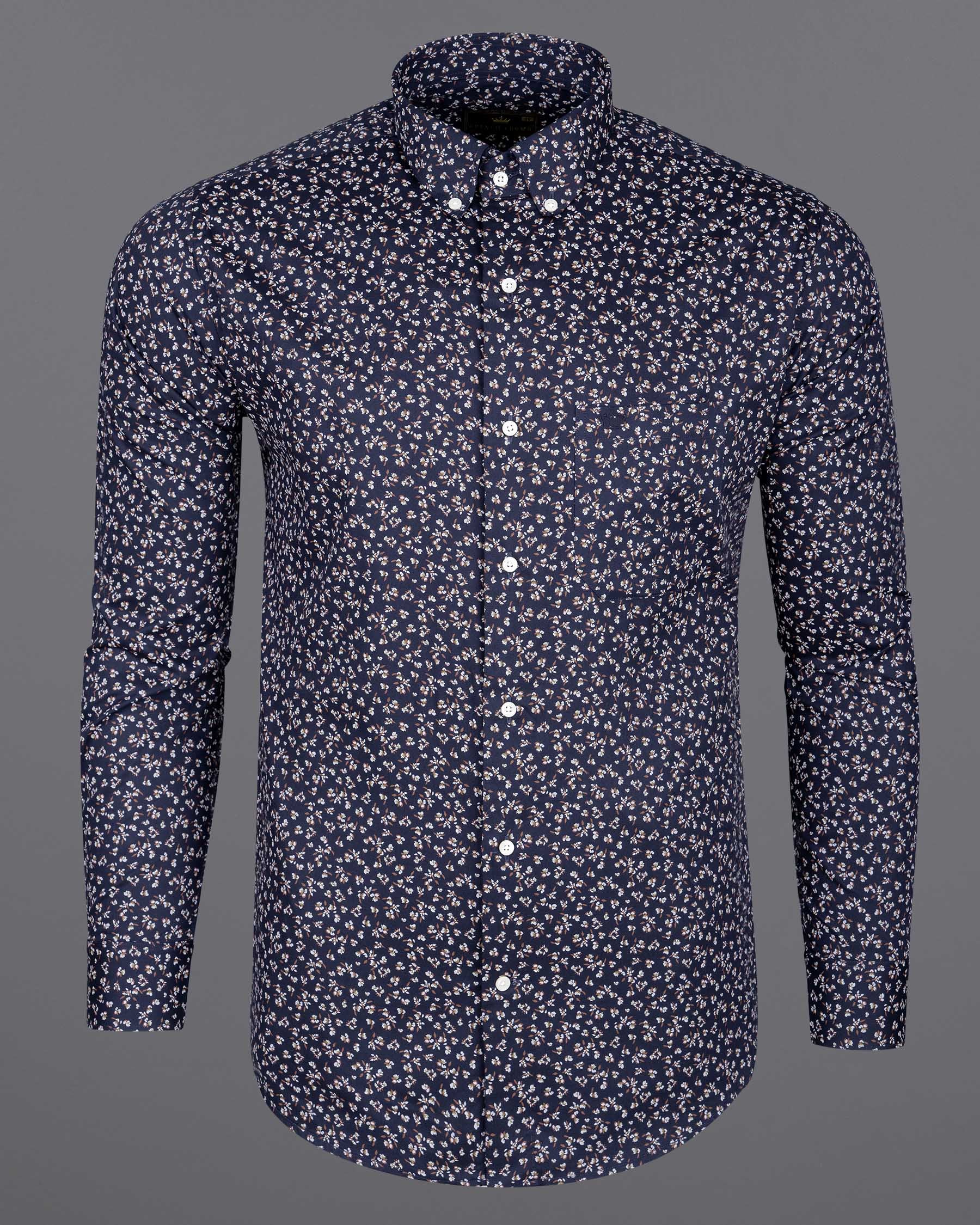 Mirage Blue and White Floral Printed Super Soft Premium Cotton Shirt 6710-BD-38,6710-BD-38,6710-BD-39,6710-BD-39,6710-BD-40,6710-BD-40,6710-BD-42,6710-BD-42,6710-BD-44,6710-BD-44,6710-BD-46,6710-BD-46,6710-BD-48,6710-BD-48,6710-BD-50,6710-BD-50,6710-BD-52,6710-BD-52