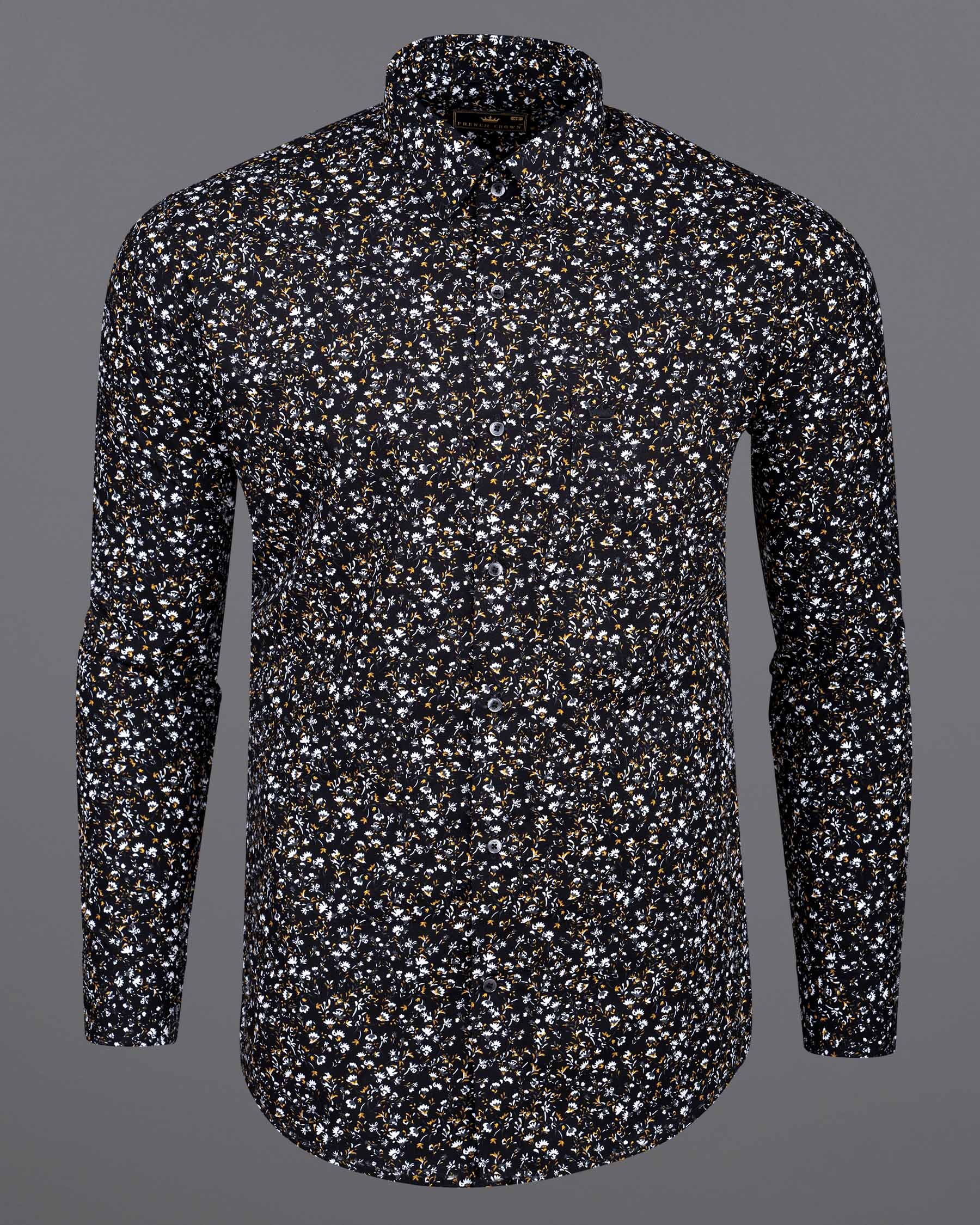 Jade Black Floral Printed Premium Cotton Shirt 6724-BLK-38,6724-BLK-38,6724-BLK-39,6724-BLK-39,6724-BLK-40,6724-BLK-40,6724-BLK-42,6724-BLK-42,6724-BLK-44,6724-BLK-44,6724-BLK-46,6724-BLK-46,6724-BLK-48,6724-BLK-48,6724-BLK-50,6724-BLK-50,6724-BLK-52,6724-BLK-52