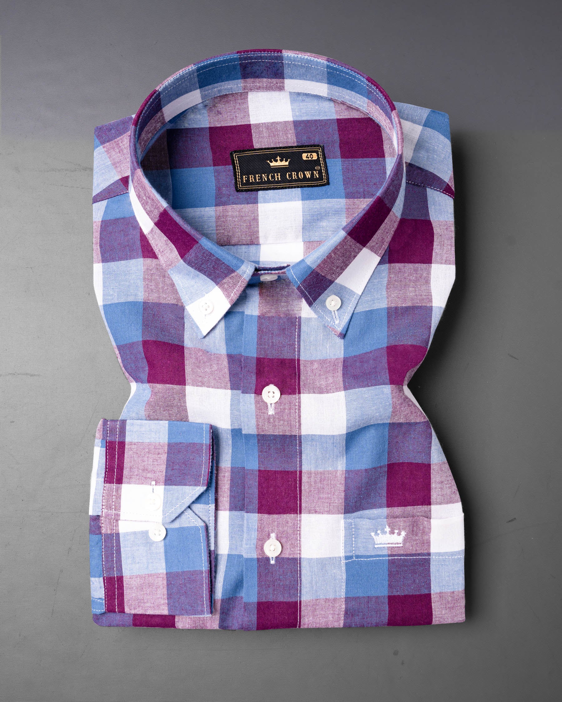 Disco Pink with Danube Blue Checkered Premium Cotton Shirt 6728-BD-38, 6728-BD-H-38, 6728-BD-39, 6728-BD-H-39, 6728-BD-40, 6728-BD-H-40, 6728-BD-42, 6728-BD-H-42, 6728-BD-44, 6728-BD-H-44, 6728-BD-46, 6728-BD-H-46, 6728-BD-48, 6728-BD-H-48, 6728-BD-50, 6728-BD-H-50, 6728-BD-52, 6728-BD-H-52