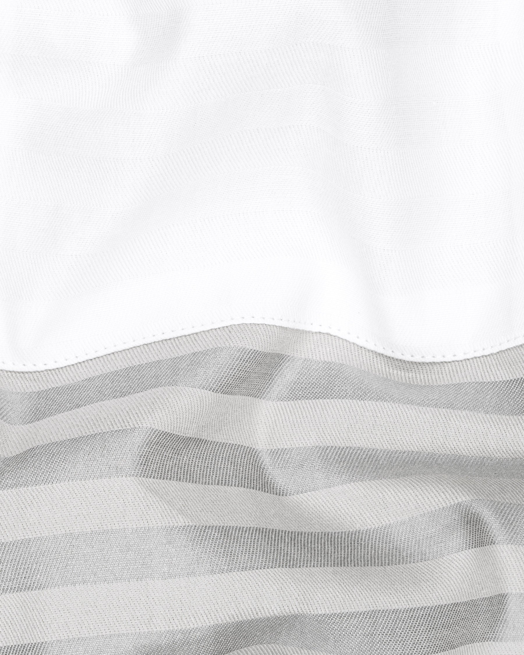 Half White and Half Grey Striped Twill Premium Cotton Designer Shirt  6744-P140-38,6744-P140-38,6744-P140-39,6744-P140-39,6744-P140-40,6744-P140-40,6744-P140-42,6744-P140-42,6744-P140-44,6744-P140-44,6744-P140-46,6744-P140-46,6744-P140-48,6744-P140-48,6744-P140-50,6744-P140-50,6744-P140-52,6744-P140-52