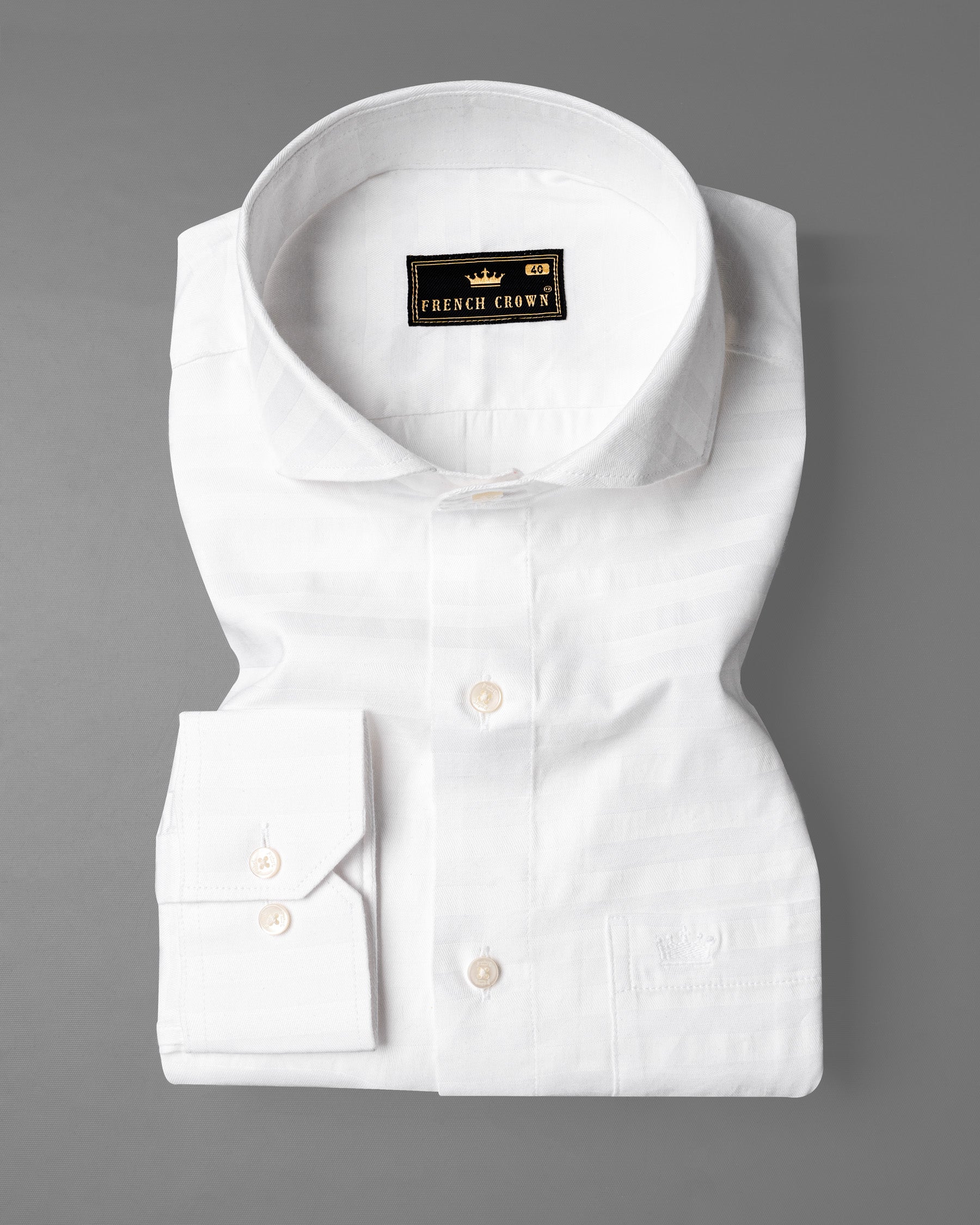 Bright White Subtle Striped Twill Premium Cotton Shirt 6747-CA-38,6747-CA-38,6747-CA-39,6747-CA-39,6747-CA-40,6747-CA-40,6747-CA-42,6747-CA-42,6747-CA-44,6747-CA-44,6747-CA-46,6747-CA-46,6747-CA-48,6747-CA-48,6747-CA-50,6747-CA-50,6747-CA-52,6747-CA-52