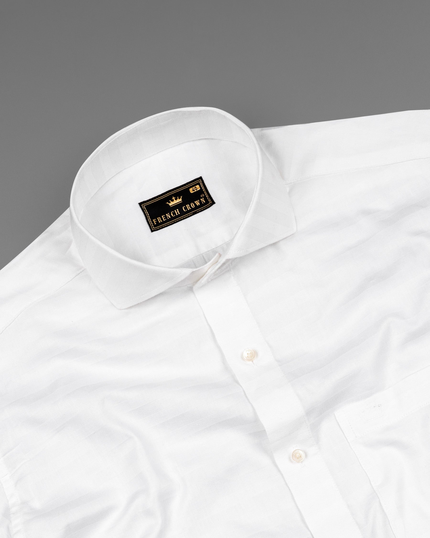 Bright White Subtle Striped Twill Premium Cotton Shirt 6747-CA-38,6747-CA-38,6747-CA-39,6747-CA-39,6747-CA-40,6747-CA-40,6747-CA-42,6747-CA-42,6747-CA-44,6747-CA-44,6747-CA-46,6747-CA-46,6747-CA-48,6747-CA-48,6747-CA-50,6747-CA-50,6747-CA-52,6747-CA-52