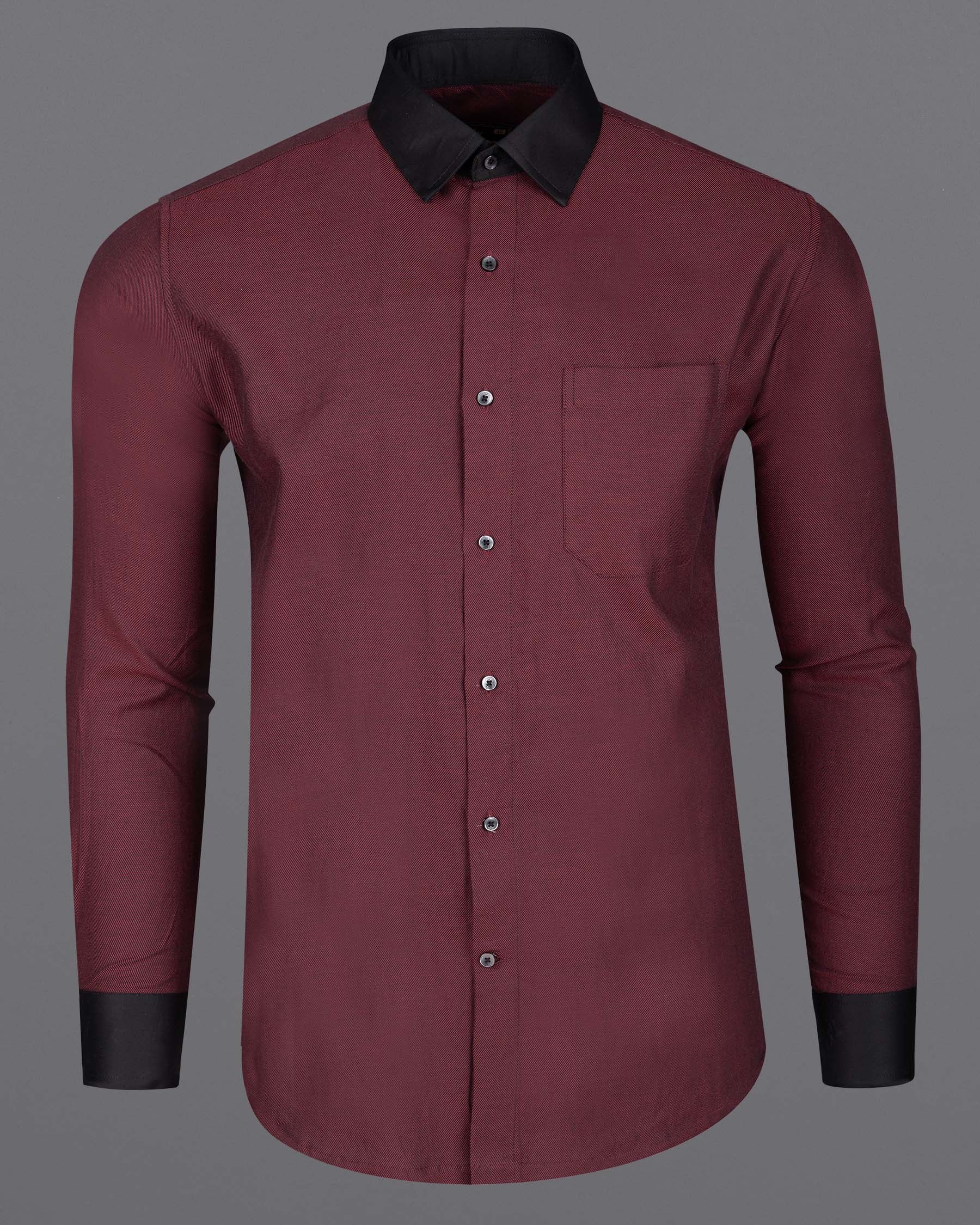 Wine Red With Black Collar and Cuffs Twill Premium Cotton Shirt 6754-BCC-BLK-38,6754-BCC-BLK-38,6754-BCC-BLK-39,6754-BCC-BLK-39,6754-BCC-BLK-40,6754-BCC-BLK-40,6754-BCC-BLK-42,6754-BCC-BLK-42,6754-BCC-BLK-44,6754-BCC-BLK-44,6754-BCC-BLK-46,6754-BCC-BLK-46,6754-BCC-BLK-48,6754-BCC-BLK-48,6754-BCC-BLK-50,6754-BCC-BLK-50,6754-BCC-BLK-52,6754-BCC-BLK-52