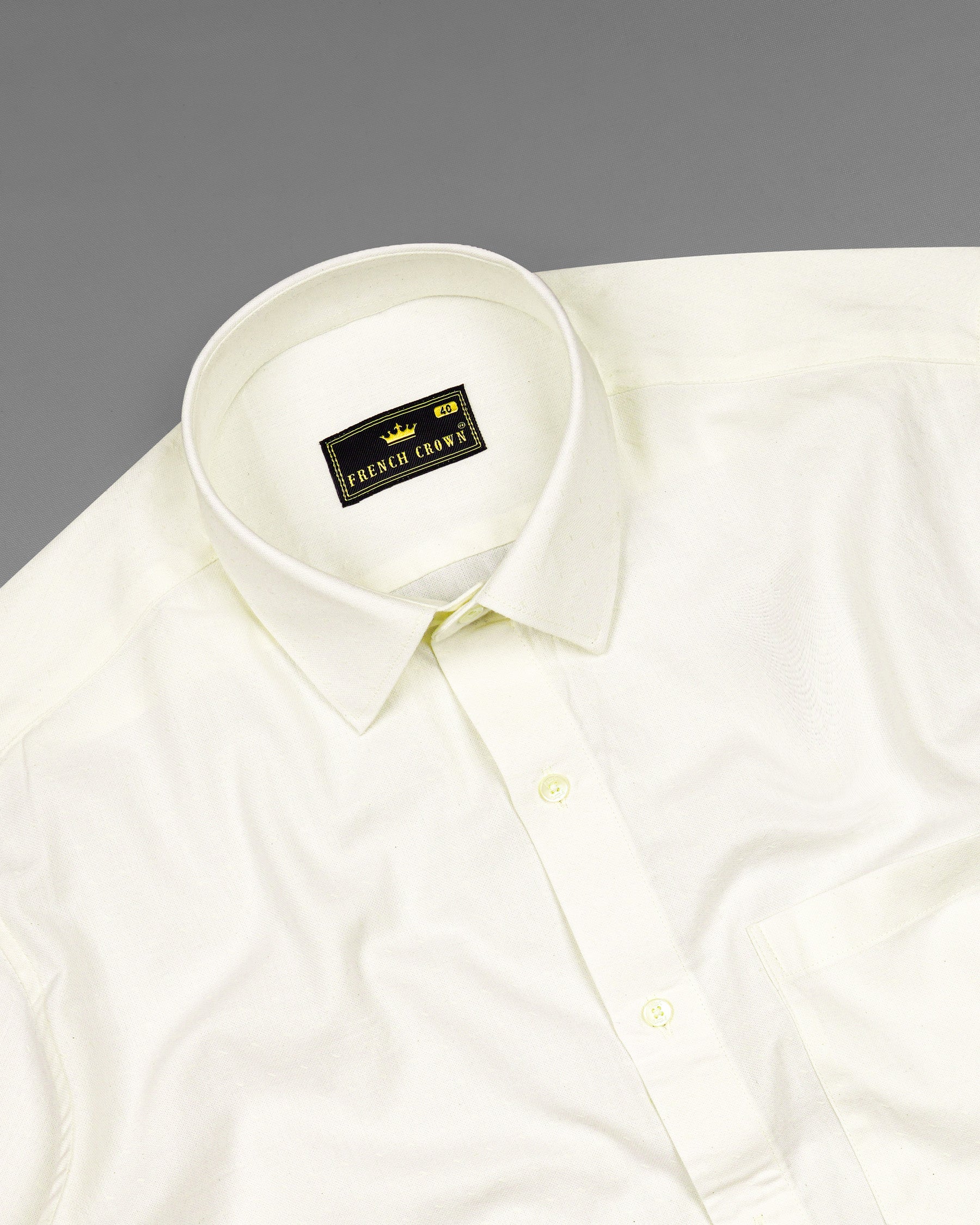 Merino Cream Dobby Textured Premium Giza Cotton Shirt 6787-38,6787-38,6787-39,6787-39,6787-40,6787-40,6787-42,6787-42,6787-44,6787-44,6787-46,6787-46,6787-48,6787-48,6787-50,6787-50,6787-52,6787-52