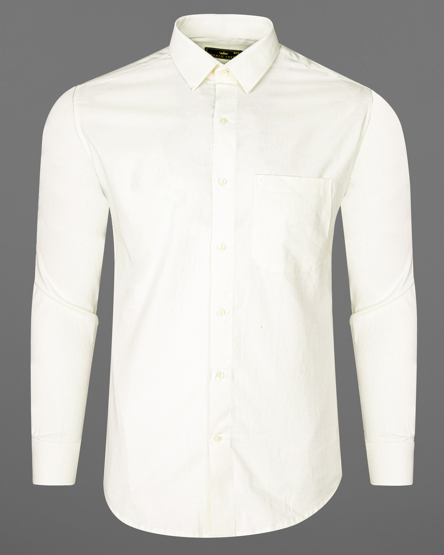 Merino Cream Dobby Textured Premium Giza Cotton Shirt 6787-38,6787-38,6787-39,6787-39,6787-40,6787-40,6787-42,6787-42,6787-44,6787-44,6787-46,6787-46,6787-48,6787-48,6787-50,6787-50,6787-52,6787-52