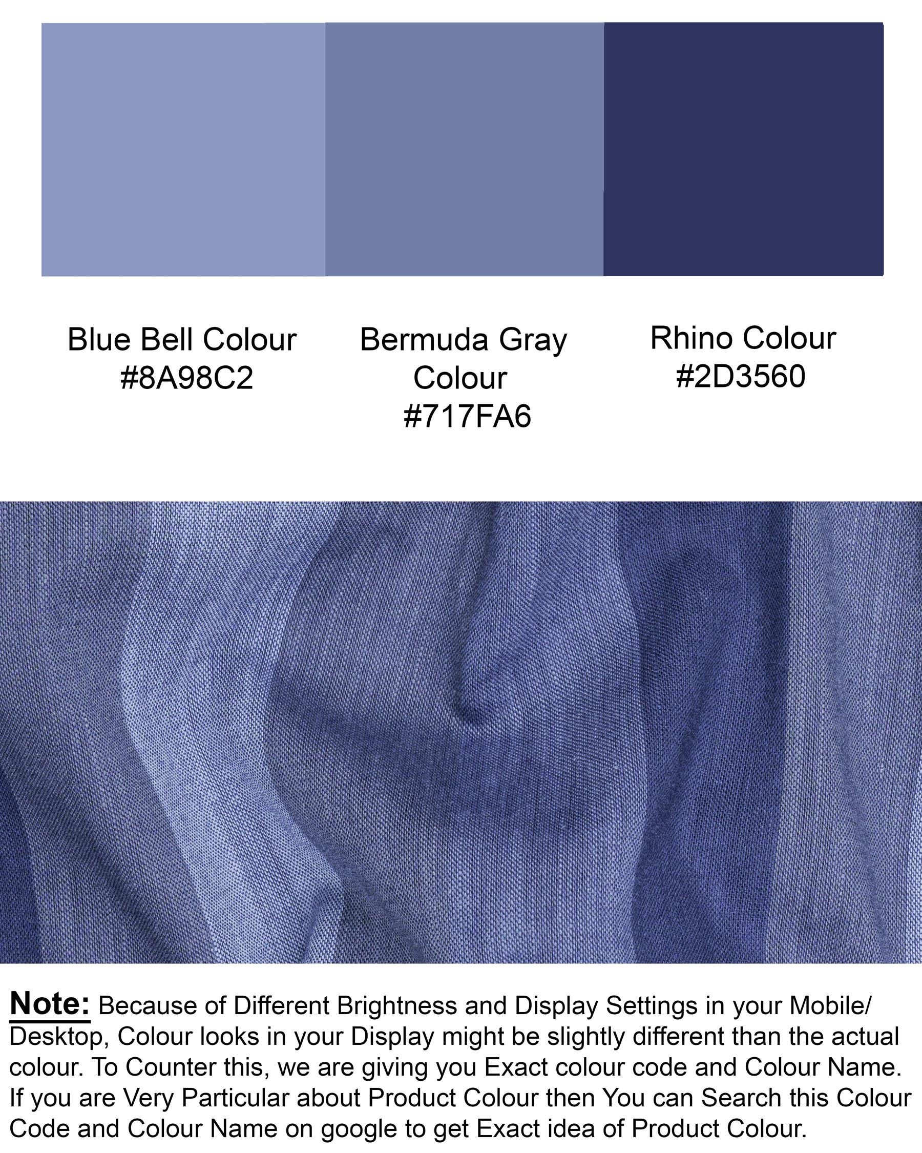 Blue Bell with Rhino Blue Premium Cotton Shirt