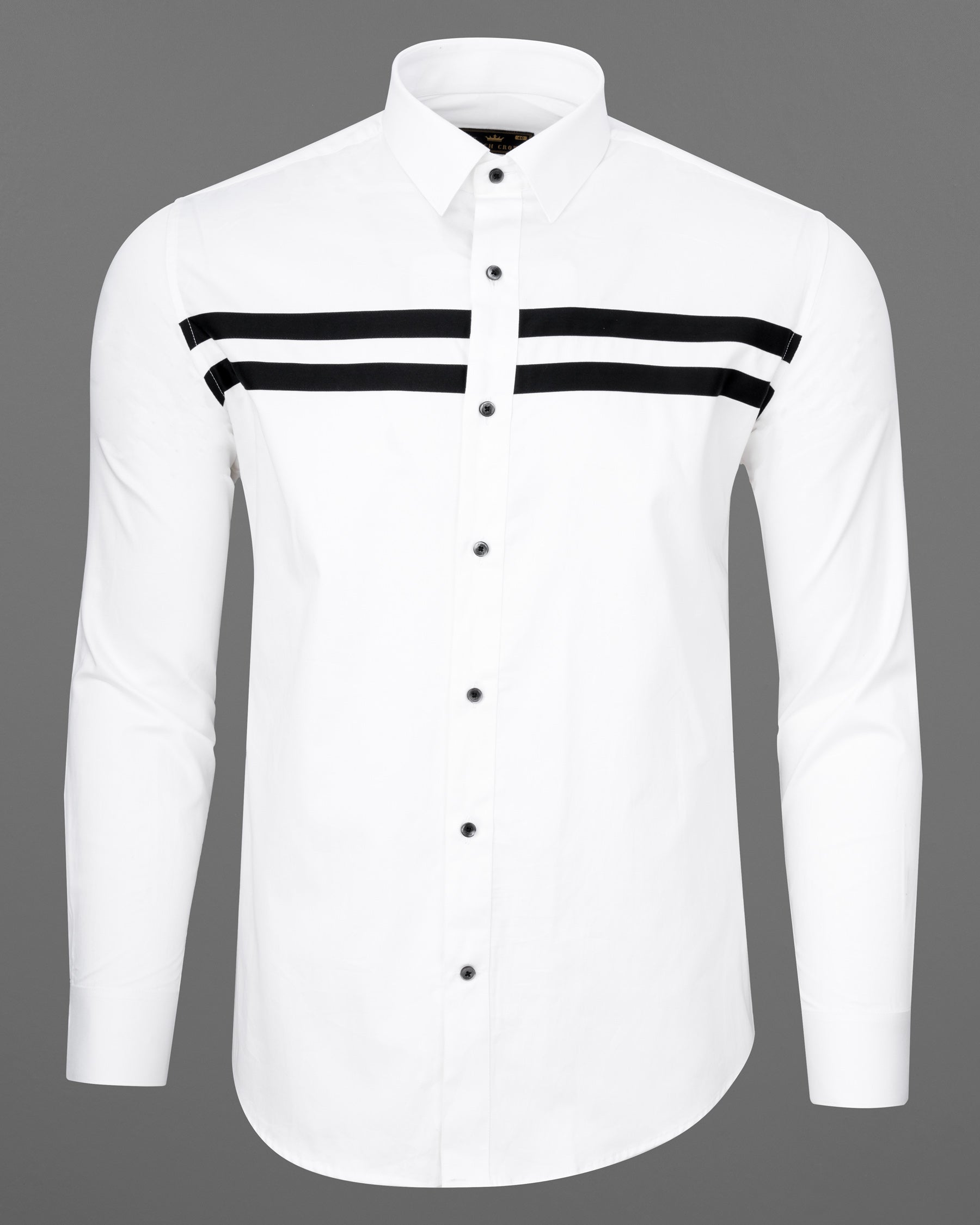 Bright White Casual Plain-Solid Premium Cotton Shirt For Men - Snitch Shirts