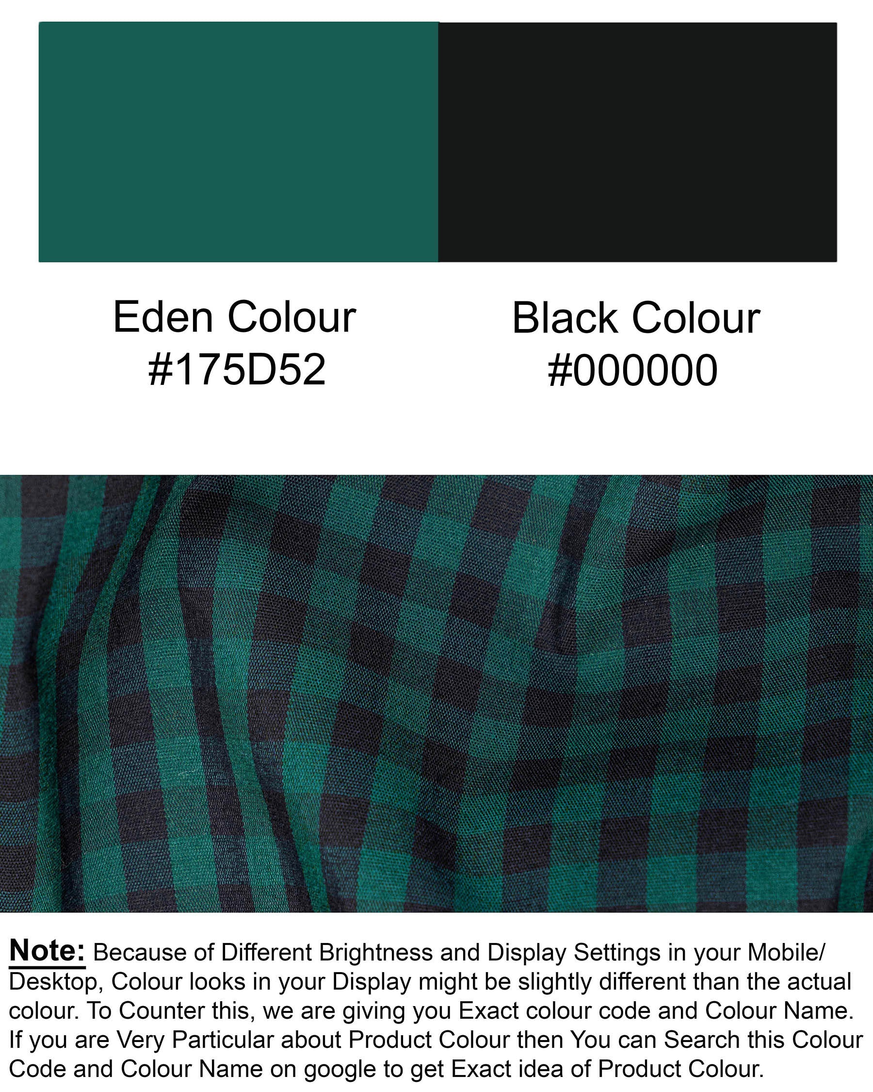 Eden Green and Jade Black Checkered Premium Cotton Shirt 6826-P93-38,6826-P93-38,6826-P93-39,6826-P93-39,6826-P93-40,6826-P93-40,6826-P93-42,6826-P93-42,6826-P93-44,6826-P93-44,6826-P93-46,6826-P93-46,6826-P93-48,6826-P93-48,6826-P93-50,6826-P93-50,6826-P93-52,6826-P93-52