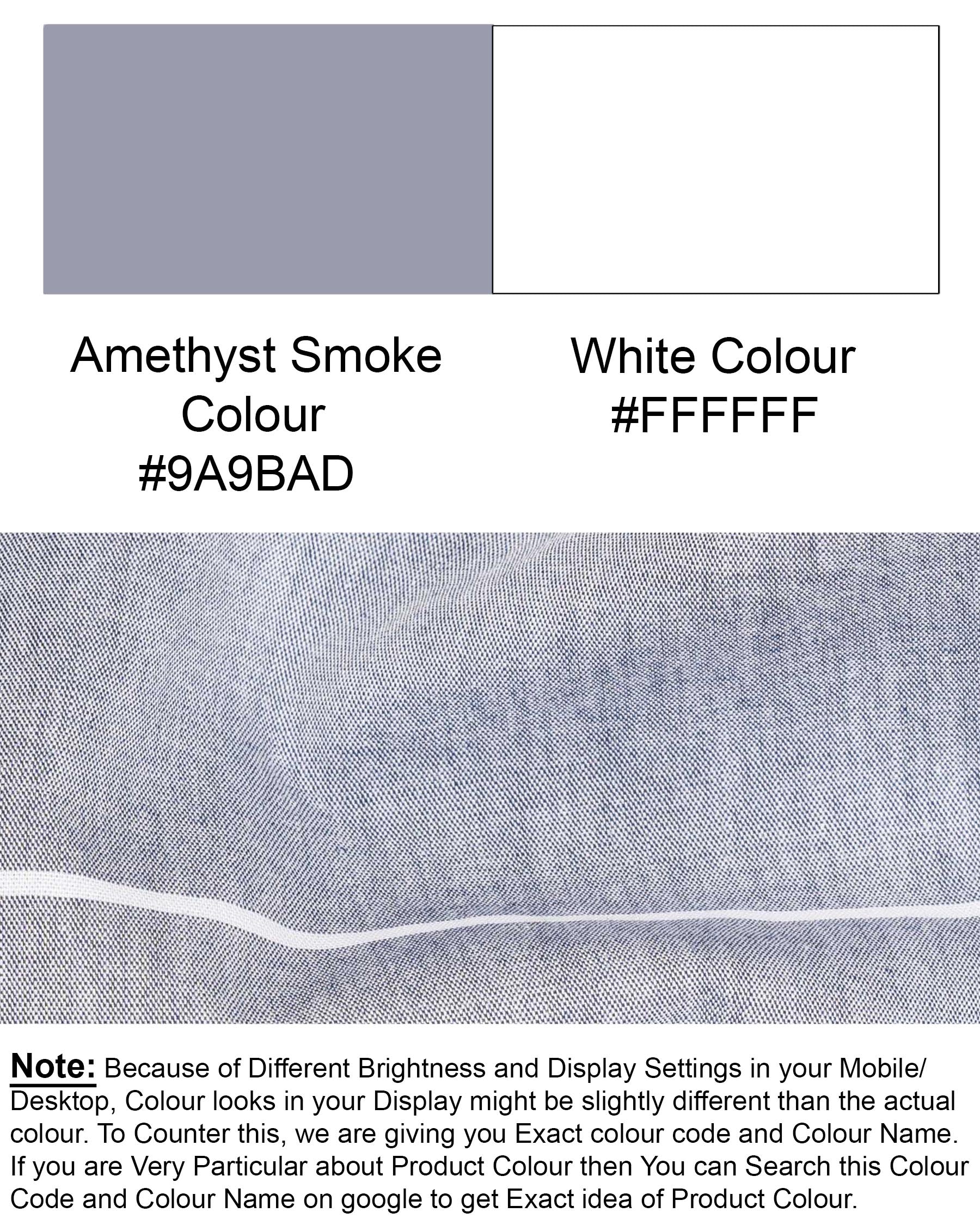 Amethyst Grey and White Striped Premium Cotton Shirt  6832-38,6832-38,6832-39,6832-39,6832-40,6832-40,6832-42,6832-42,6832-44,6832-44,6832-46,6832-46,6832-48,6832-48,6832-50,6832-50,6832-52,6832-52