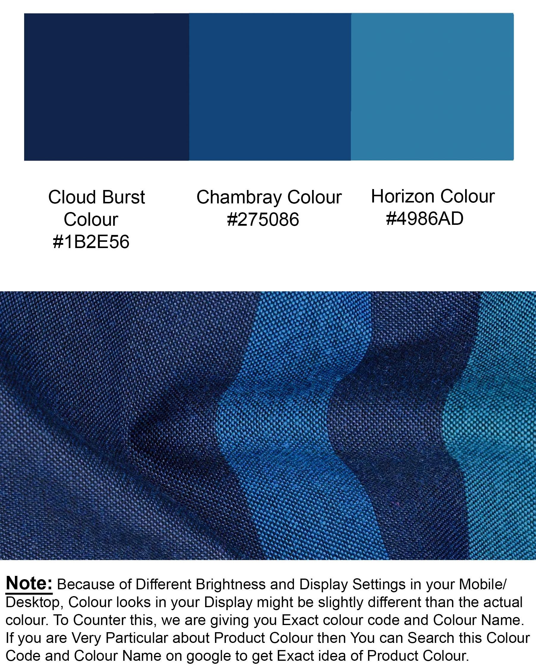 Cloud Burst and Chambray Blue Striped Royal Oxford Shirt 6833-38,6833-38,6833-39,6833-39,6833-40,6833-40,6833-42,6833-42,6833-44,6833-44,6833-46,6833-46,6833-48,6833-48,6833-50,6833-50,6833-52,6833-52