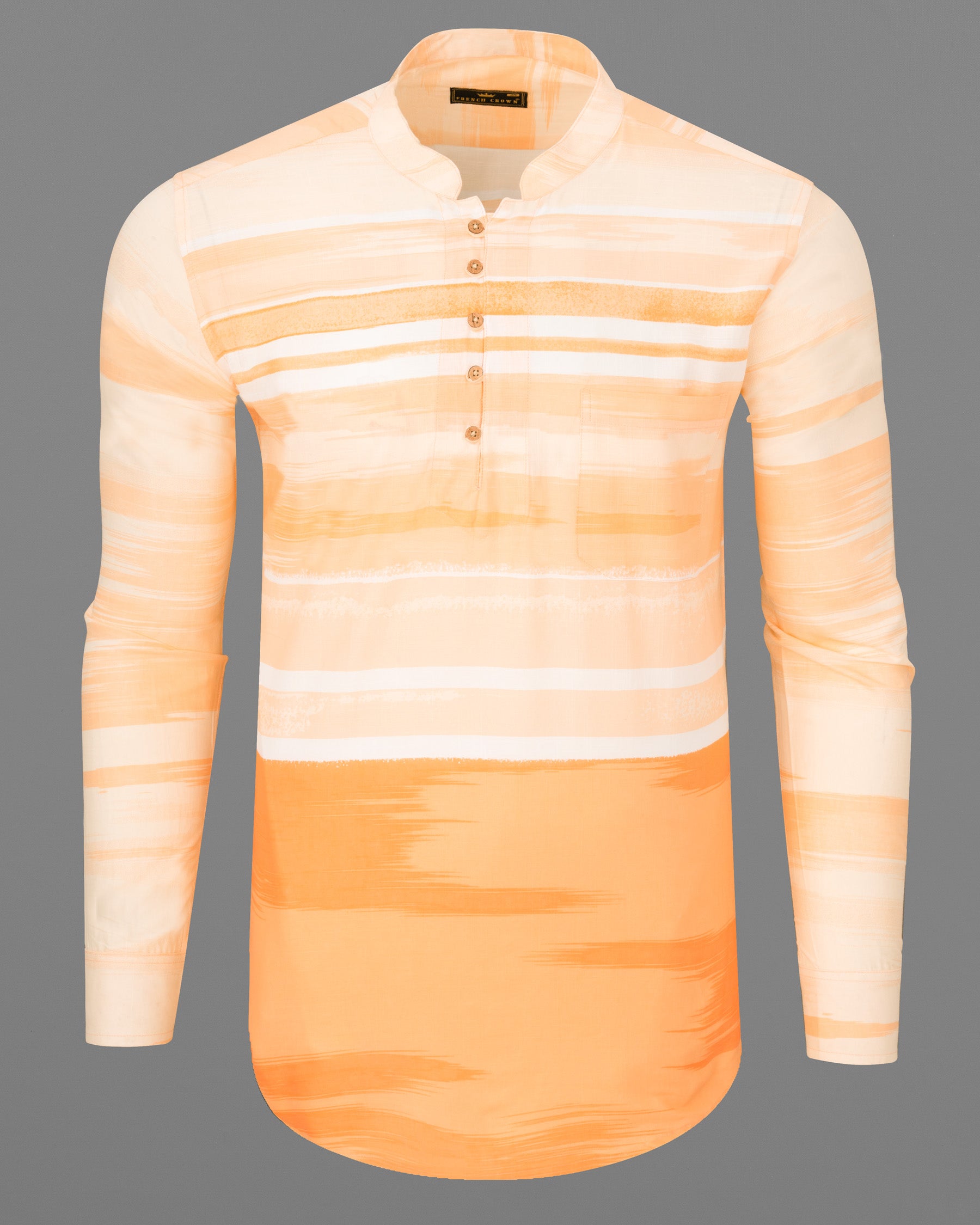 Neon Carrot with white irregular Striped Premium Cotton Kurta Shirt 6845-KS-38,6845-KS-38,6845-KS-39,6845-KS-39,6845-KS-40,6845-KS-40,6845-KS-42,6845-KS-42,6845-KS-44,6845-KS-44,6845-KS-46,6845-KS-46,6845-KS-48,6845-KS-48,6845-KS-50,6845-KS-50,6845-KS-52,6845-KS-52