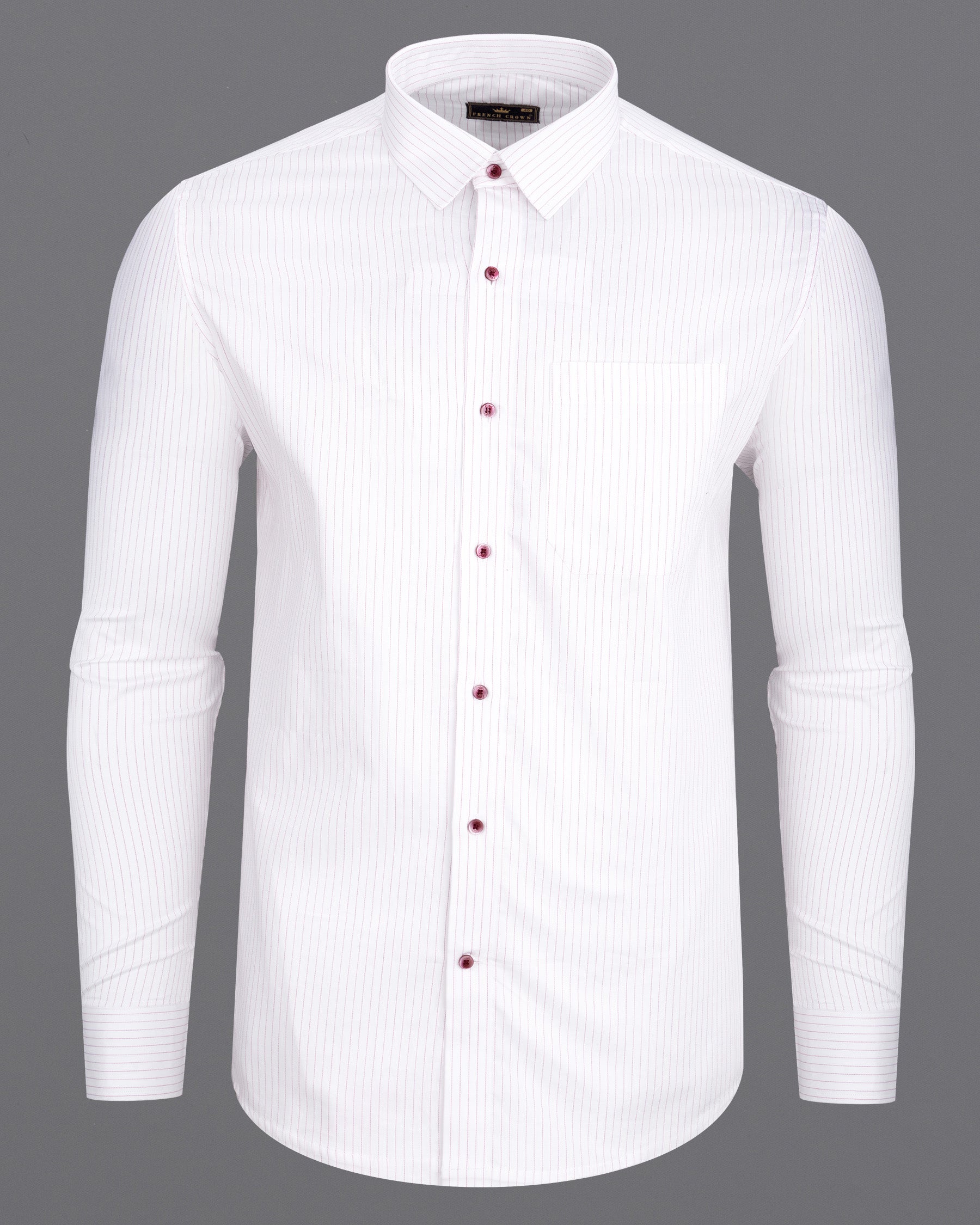 Catskill White With Thistle Striped Twill Premium Cotton Shirt 6875-MN-38,6875-MN-38,6875-MN-39,6875-MN-39,6875-MN-40,6875-MN-40,6875-MN-42,6875-MN-42,6875-MN-44,6875-MN-44,6875-MN-46,6875-MN-46,6875-MN-48,6875-MN-48,6875-MN-50,6875-MN-50,6875-MN-52,6875-MN-52