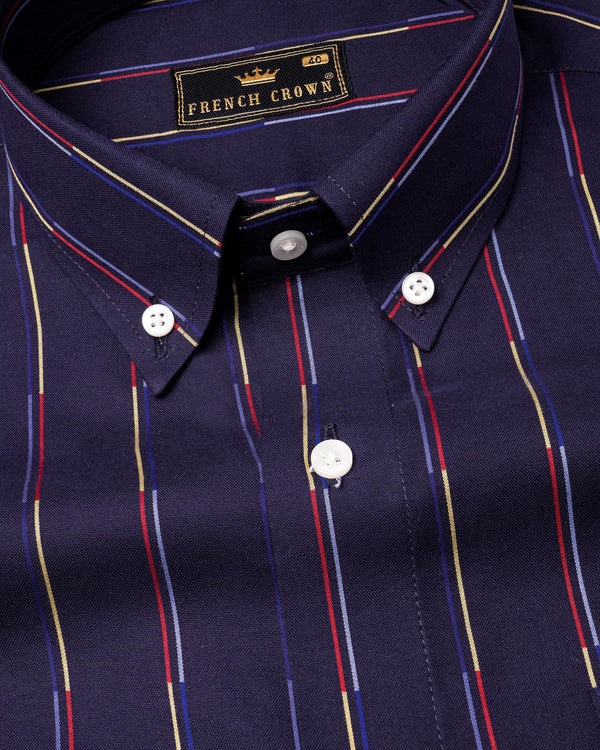 Comet Blue Multicolour Striped Royal Oxford Shirt 6878-BD-38,6878-BD-38,6878-BD-39,6878-BD-39,6878-BD-40,6878-BD-40,6878-BD-42,6878-BD-42,6878-BD-44,6878-BD-44,6878-BD-46,6878-BD-46,6878-BD-48,6878-BD-48,6878-BD-50,6878-BD-50,6878-BD-52,6878-BD-52
