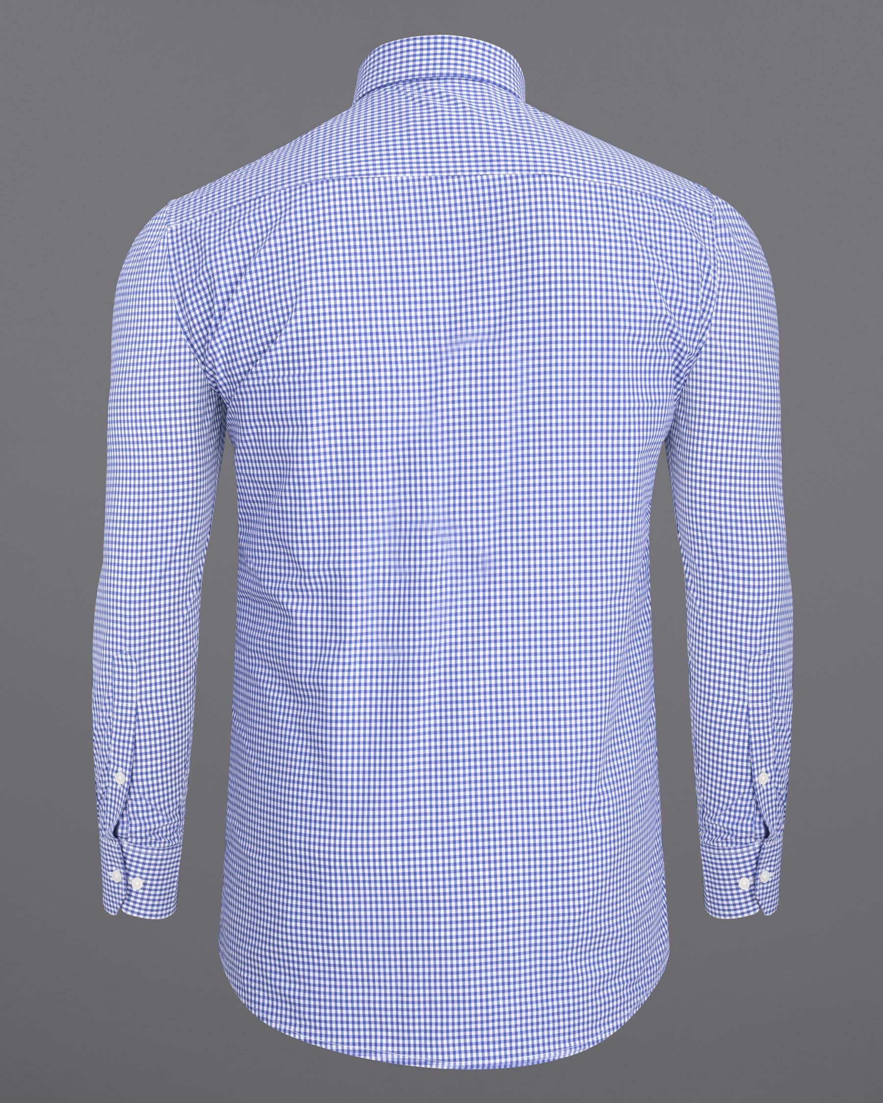 Portage Blue Checkered Premium Cotton Shirt 6934-38,6934-38,6934-39,6934-39,6934-40,6934-40,6934-42,6934-42,6934-44,6934-44,6934-46,6934-46,6934-48,6934-48,6934-50,6934-50,6934-52,6934-52