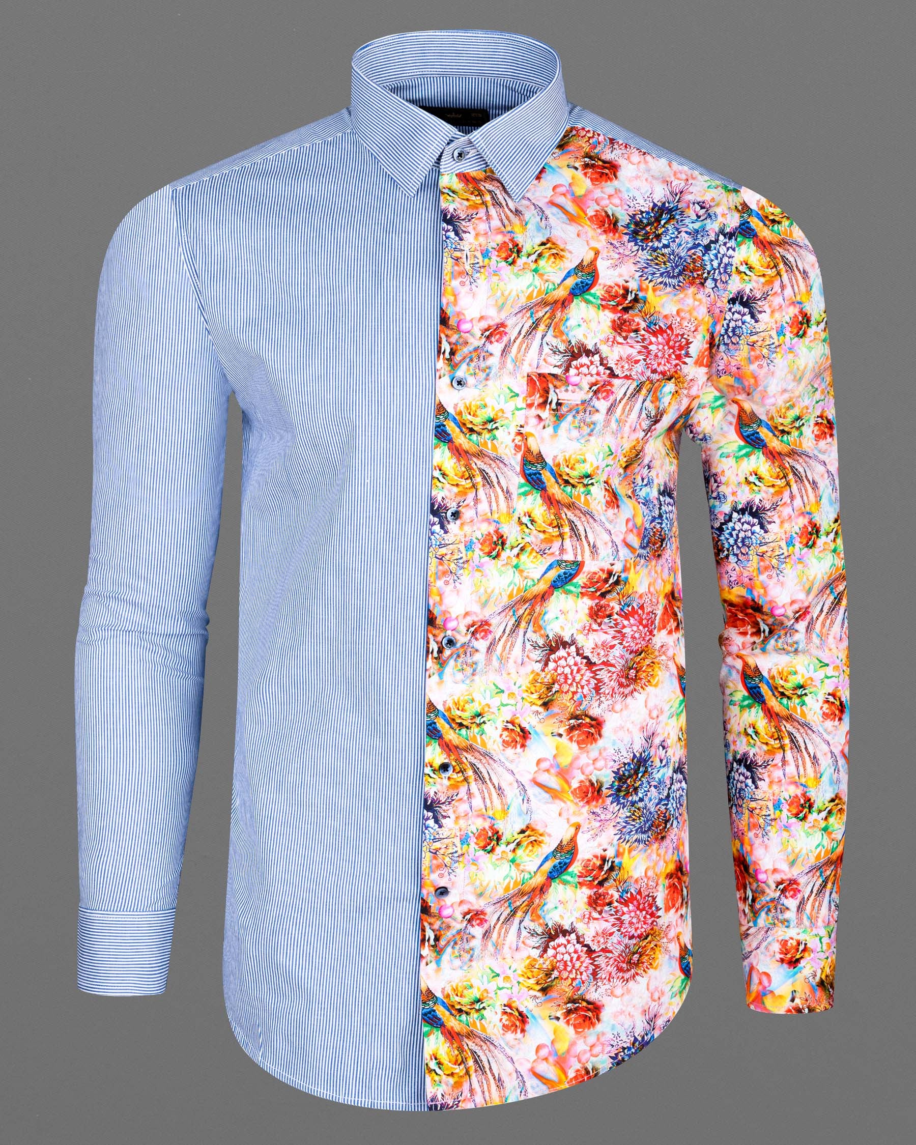 Chetwode Blue with Sunshade Orange Multicolor floral print Premium Cotton Designer Shirt 6992-BLE-P360-38,6992-BLE-P360-38,6992-BLE-P360-39,6992-BLE-P360-39,6992-BLE-P360-40,6992-BLE-P360-40,6992-BLE-P360-42,6992-BLE-P360-42,6992-BLE-P360-44,6992-BLE-P360-44,6992-BLE-P360-46,6992-BLE-P360-46,6992-BLE-P360-48,6992-BLE-P360-48,6992-BLE-P360-50,6992-BLE-P360-50,6992-BLE-P360-52,6992-BLE-P360-52