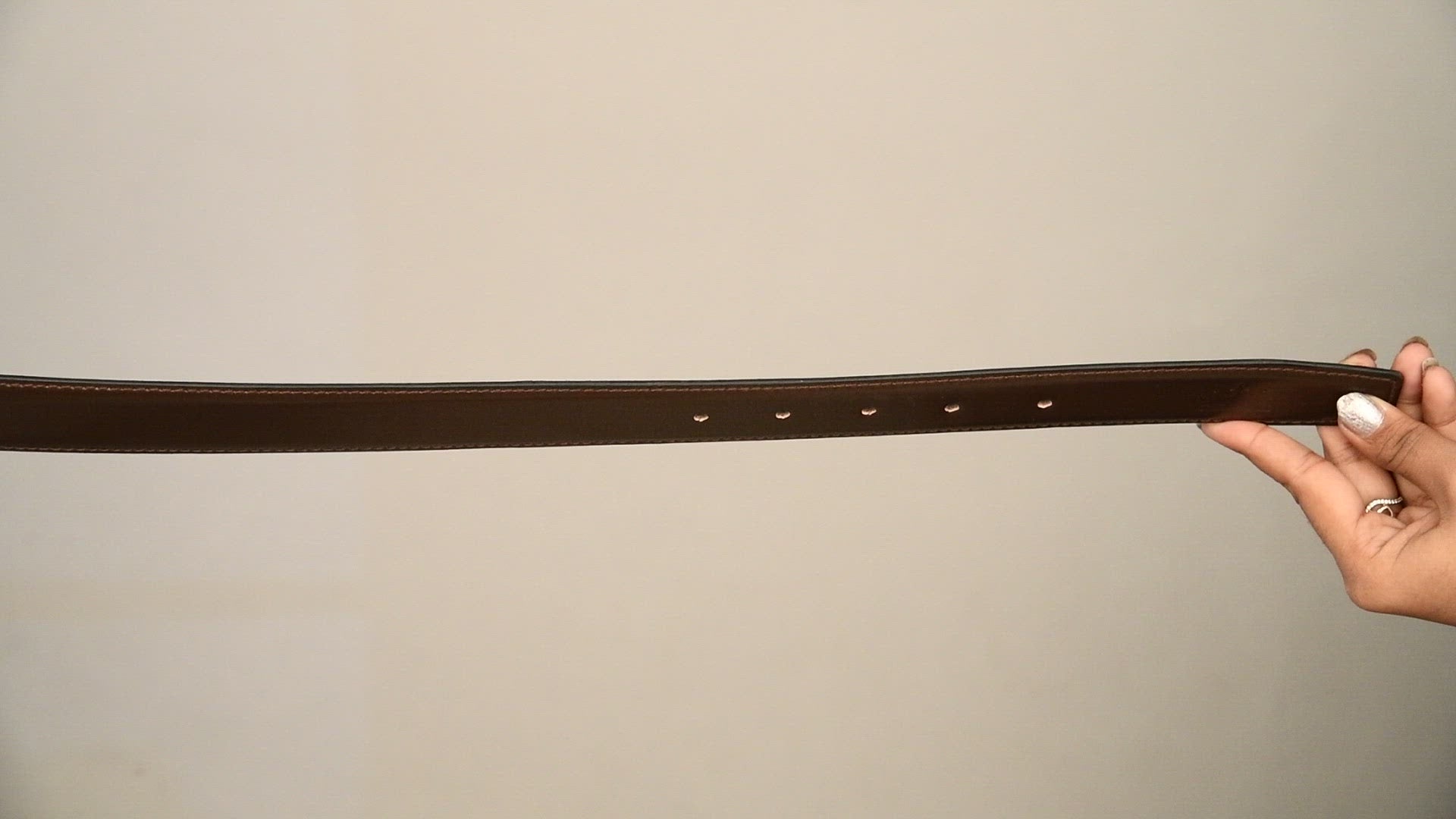 Brown Vegan Leather Handcrafted Belt