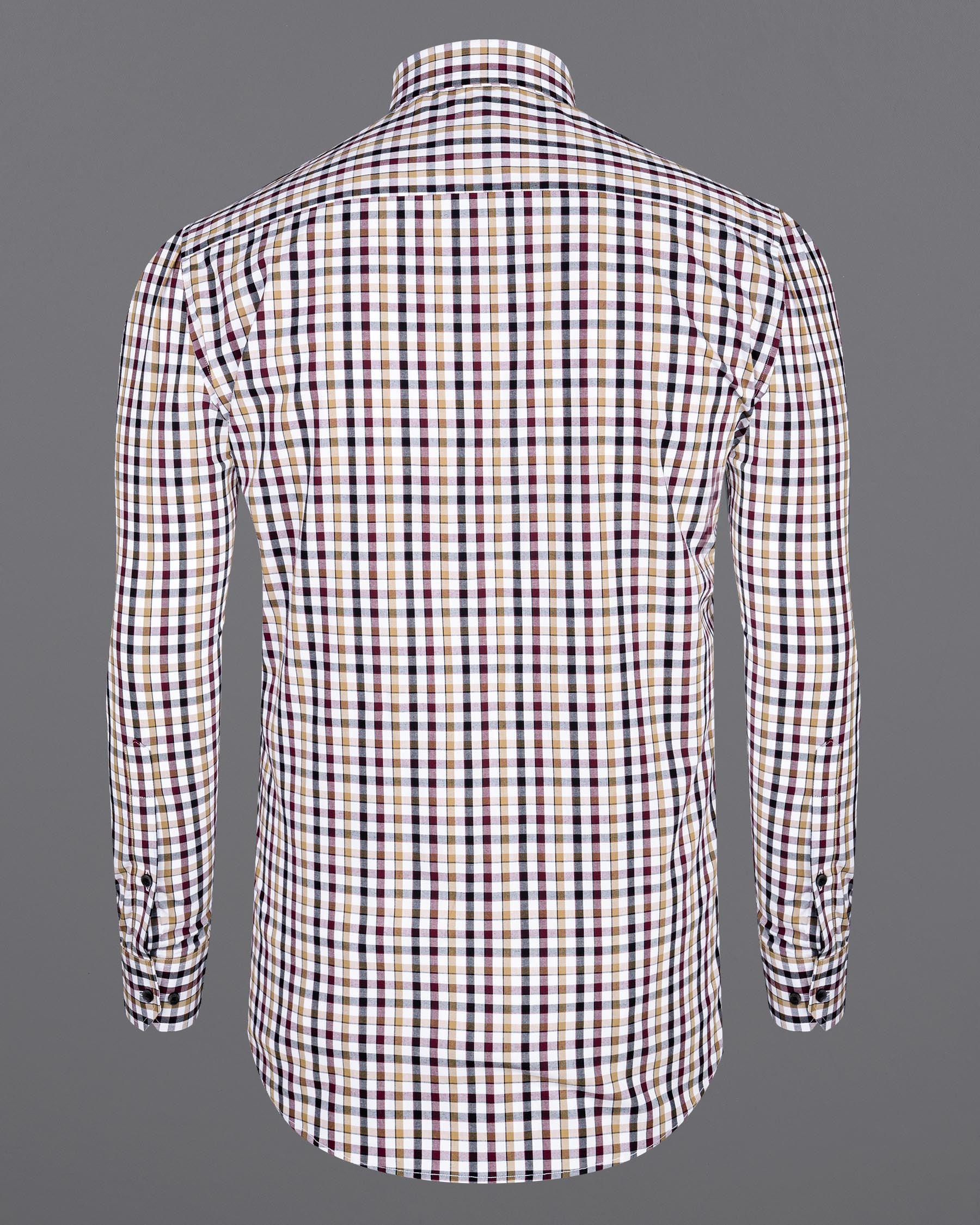 Bright White with Heathered Brown and Black Checkered Premium Cotton Shirt 7004-BLK-38,7004-BLK-38,7004-BLK-39,7004-BLK-39,7004-BLK-40,7004-BLK-40,7004-BLK-42,7004-BLK-42,7004-BLK-44,7004-BLK-44,7004-BLK-46,7004-BLK-46,7004-BLK-48,7004-BLK-48,7004-BLK-50,7004-BLK-50,7004-BLK-52,7004-BLK-52