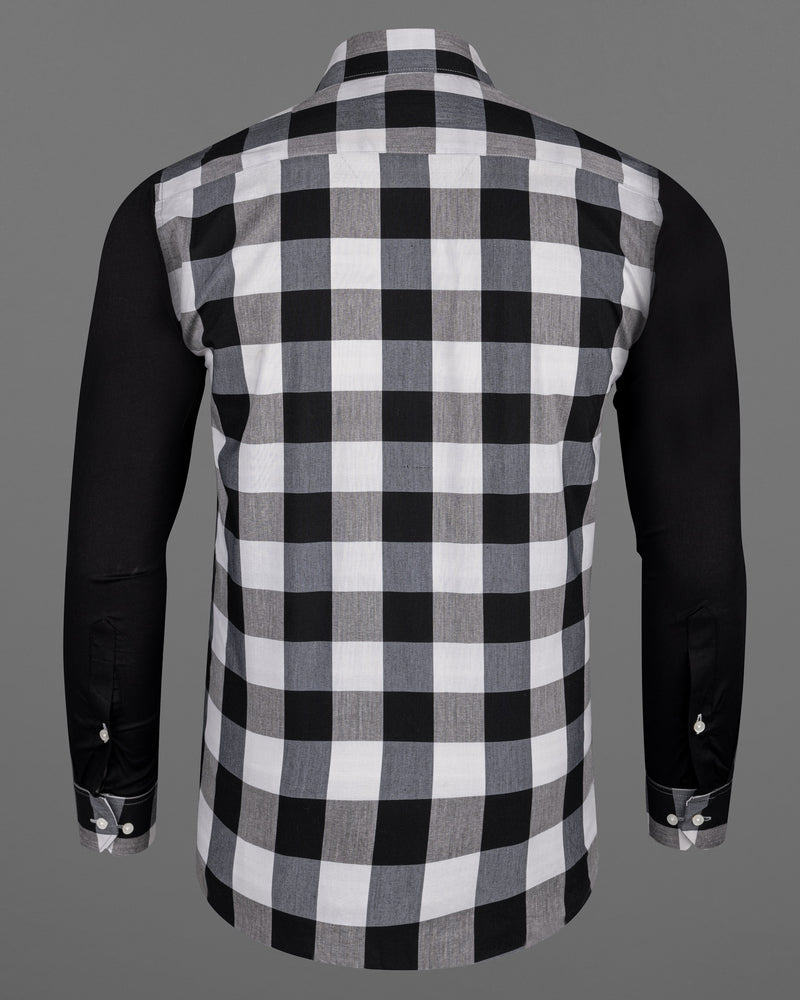 Jade Black and White Checked Premium Cotton Designer Shirt 7023-P69-38, 7023-P69-H-38, 7023-P69-39, 7023-P69-H-39, 7023-P69-40, 7023-P69-H-40, 7023-P69-42, 7023-P69-H-42, 7023-P69-44, 7023-P69-H-44, 7023-P69-46, 7023-P69-H-46, 7023-P69-48, 7023-P69-H-48, 7023-P69-50, 7023-P69-H-50, 7023-P69-52, 7023-P69-H-52