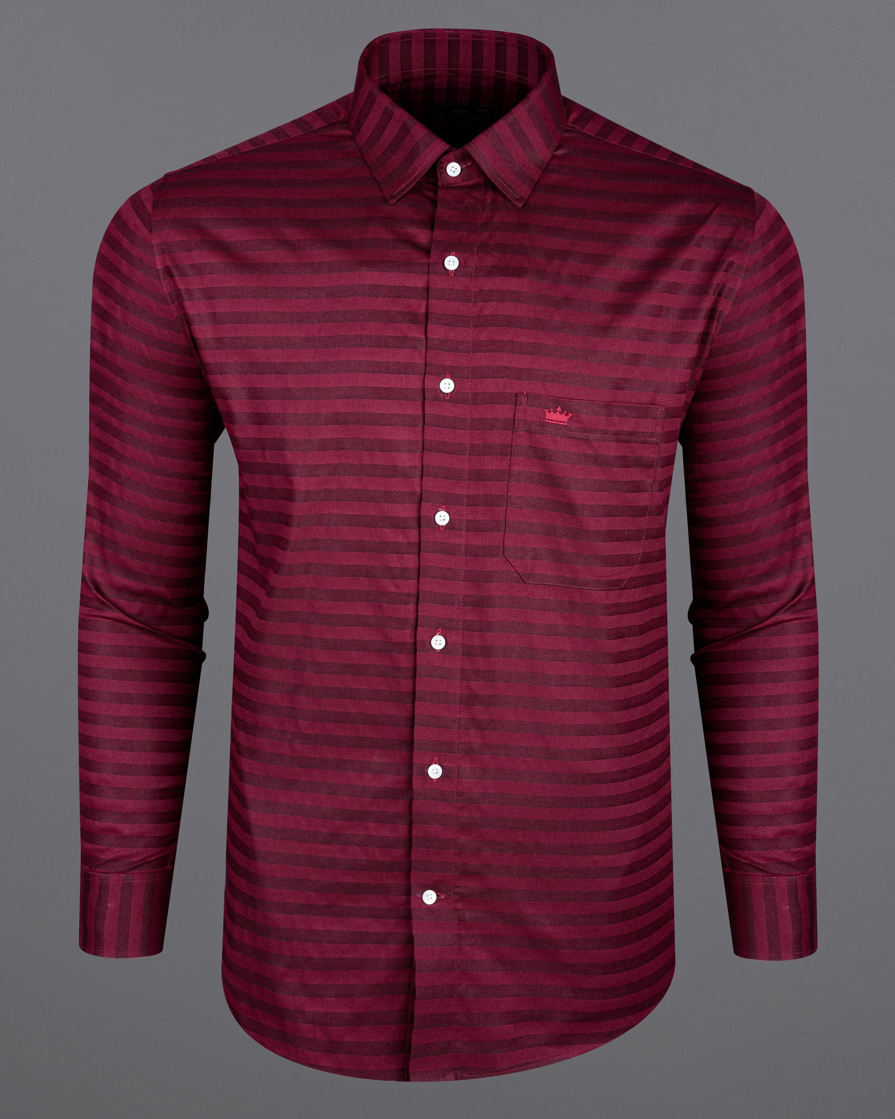 Paprika and Espresso Striped Twill Premium Cotton Shirt 7058-38,7058-38,7058-39,7058-39,7058-40,7058-40,7058-42,7058-42,7058-44,7058-44,7058-46,7058-46,7058-48,7058-48,7058-50,7058-50,7058-52,7058-52