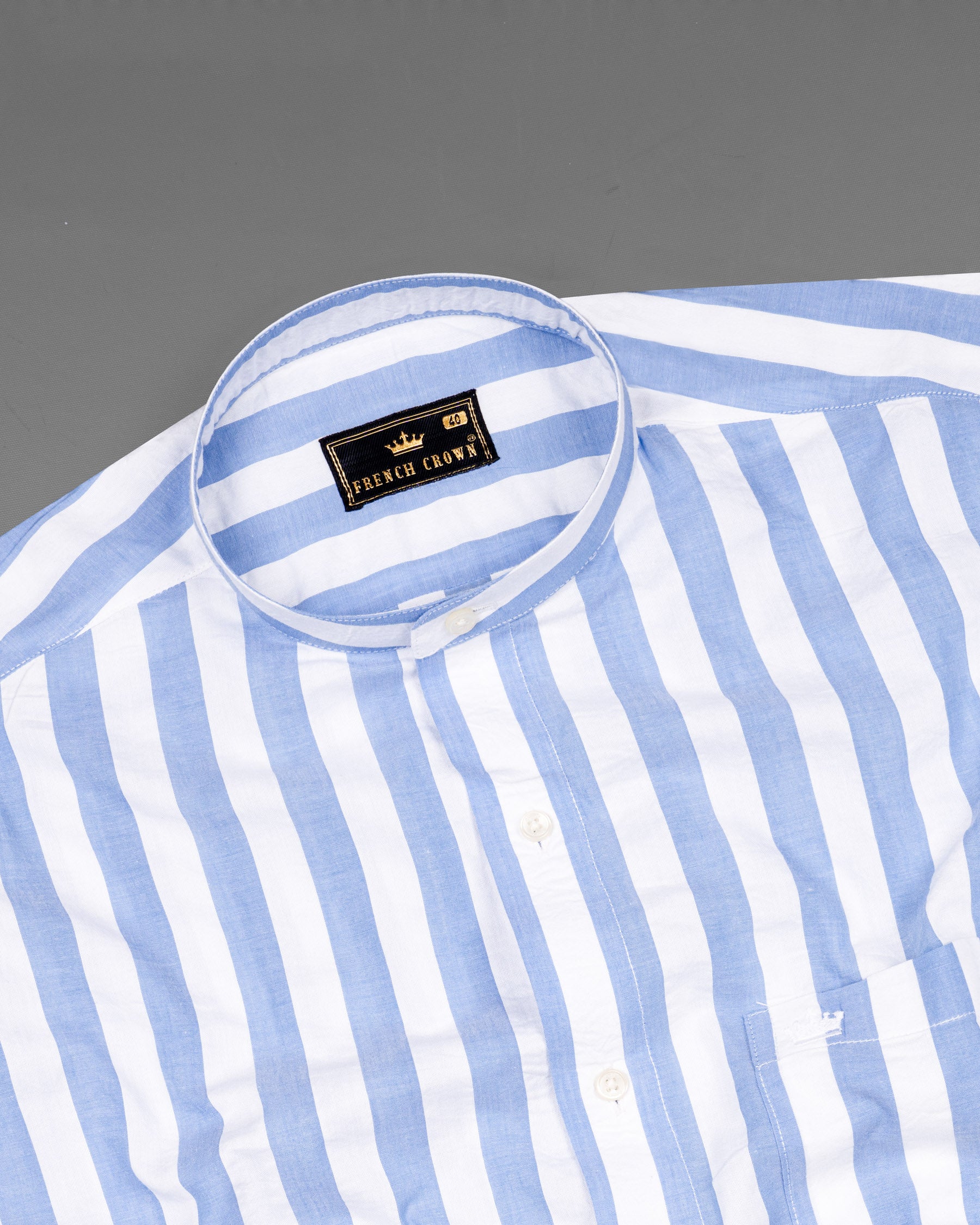 Bright White and Casper Blue Striped Premium Cotton Shirt 7059-M-38, 7059-M-H-38, 7059-M-39, 7059-M-H-39, 7059-M-40, 7059-M-H-40, 7059-M-42, 7059-M-H-42, 7059-M-44, 7059-M-H-44, 7059-M-46, 7059-M-H-46, 7059-M-48, 7059-M-H-48, 7059-M-50, 7059-M-H-50, 7059-M-52, 7059-M-H-52