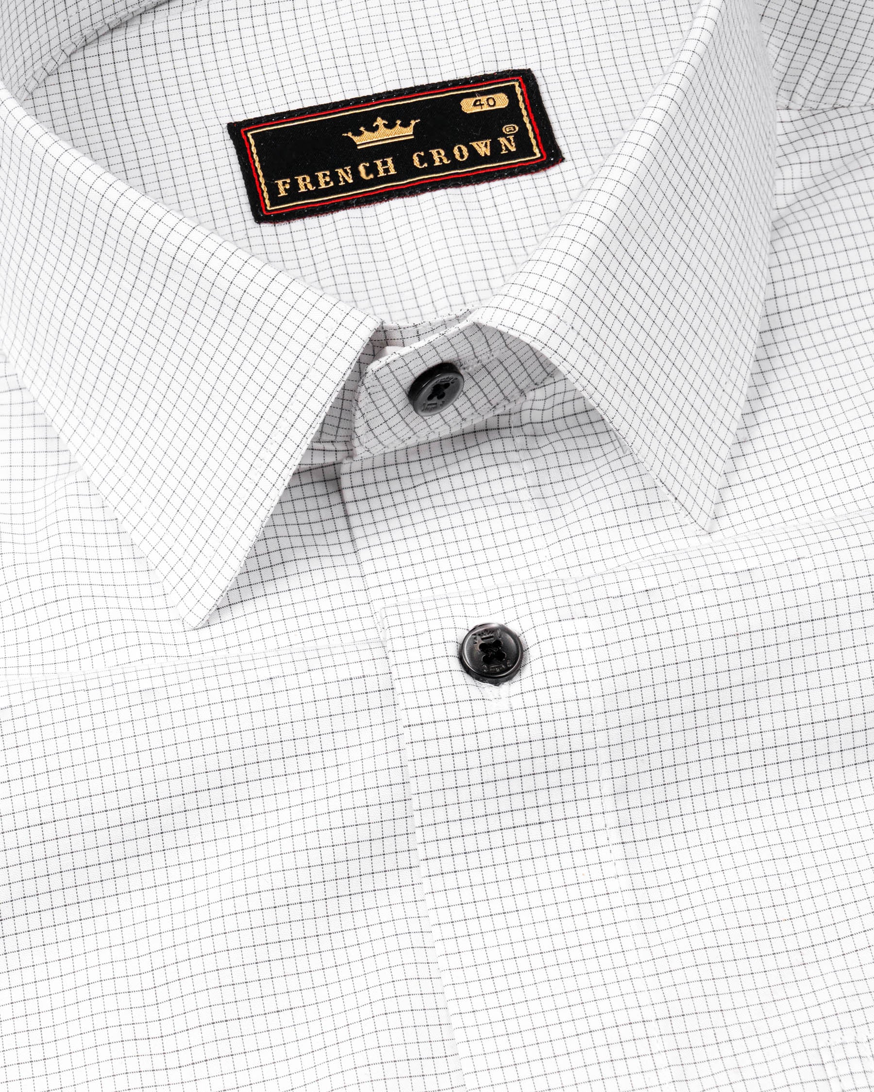 Bright White and Black Micro Window Pane Premium Cotton Shirt 7068-BLK-38,7068-BLK-38,7068-BLK-39,7068-BLK-39,7068-BLK-40,7068-BLK-40,7068-BLK-42,7068-BLK-42,7068-BLK-44,7068-BLK-44,7068-BLK-46,7068-BLK-46,7068-BLK-48,7068-BLK-48,7068-BLK-50,7068-BLK-50,7068-BLK-52,7068-BLK-52