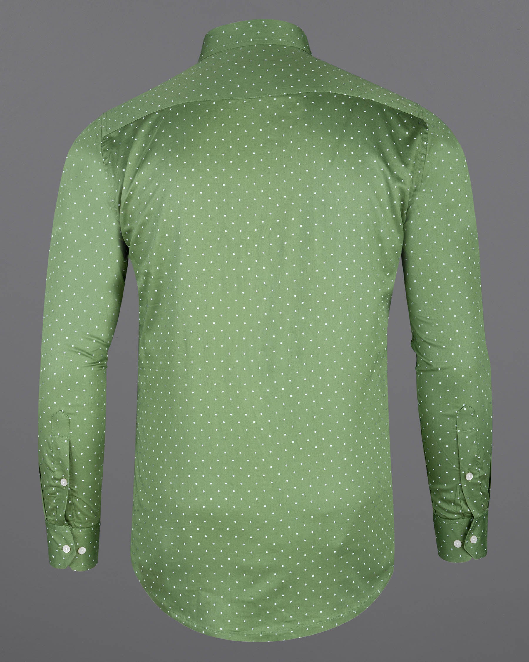 Asparagus Green and White Polka Dot Super Soft Premium Cotton Shirt 7070-BD-38,7070-BD-38,7070-BD-39,7070-BD-39,7070-BD-40,7070-BD-40,7070-BD-42,7070-BD-42,7070-BD-44,7070-BD-44,7070-BD-46,7070-BD-46,7070-BD-48,7070-BD-48,7070-BD-50,7070-BD-50,7070-BD-52,7070-BD-52