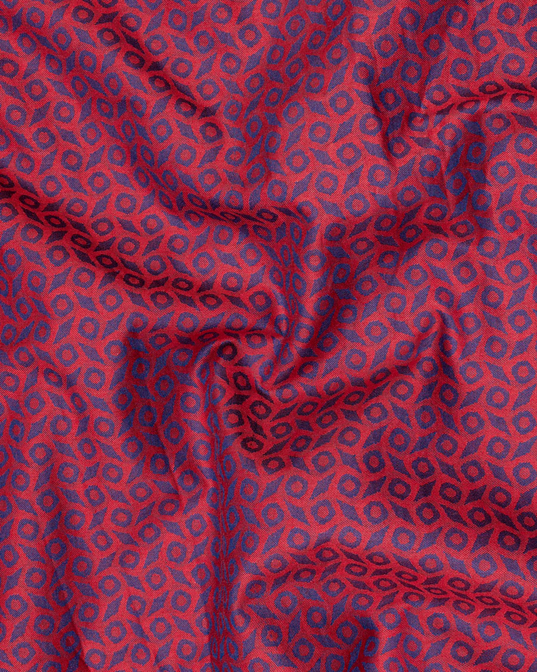 Mulberry Red Printed Jacquard Textured Premium Giza Cotton Shirt 7133-38, 7133-H-38, 7133-39, 7133-H-39, 7133-40, 7133-H-40, 7133-42, 7133-H-42, 7133-44, 7133-H-44, 7133-46, 7133-H-46, 7133-48, 7133-H-48, 7133-50, 7133-H-50, 7133-52, 7133-H-52