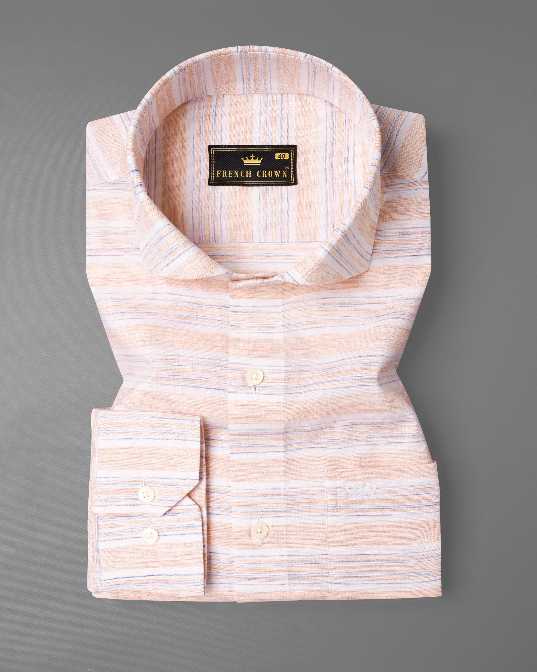 Desert Sand and Amour Striped Chambray Textured Premium Cotton Shirt 7140-CA-38,7140-CA-H-38,7140-CA-39,7140-CA-H-39,7140-CA-40,7140-CA-H-40,7140-CA-42,7140-CA-H-42,7140-CA-44,7140-CA-H-44,7140-CA-46,7140-CA-H-46,7140-CA-48,7140-CA-H-48,7140-CA-50,7140-CA-H-50,7140-CA-52,7140-CA-H-52