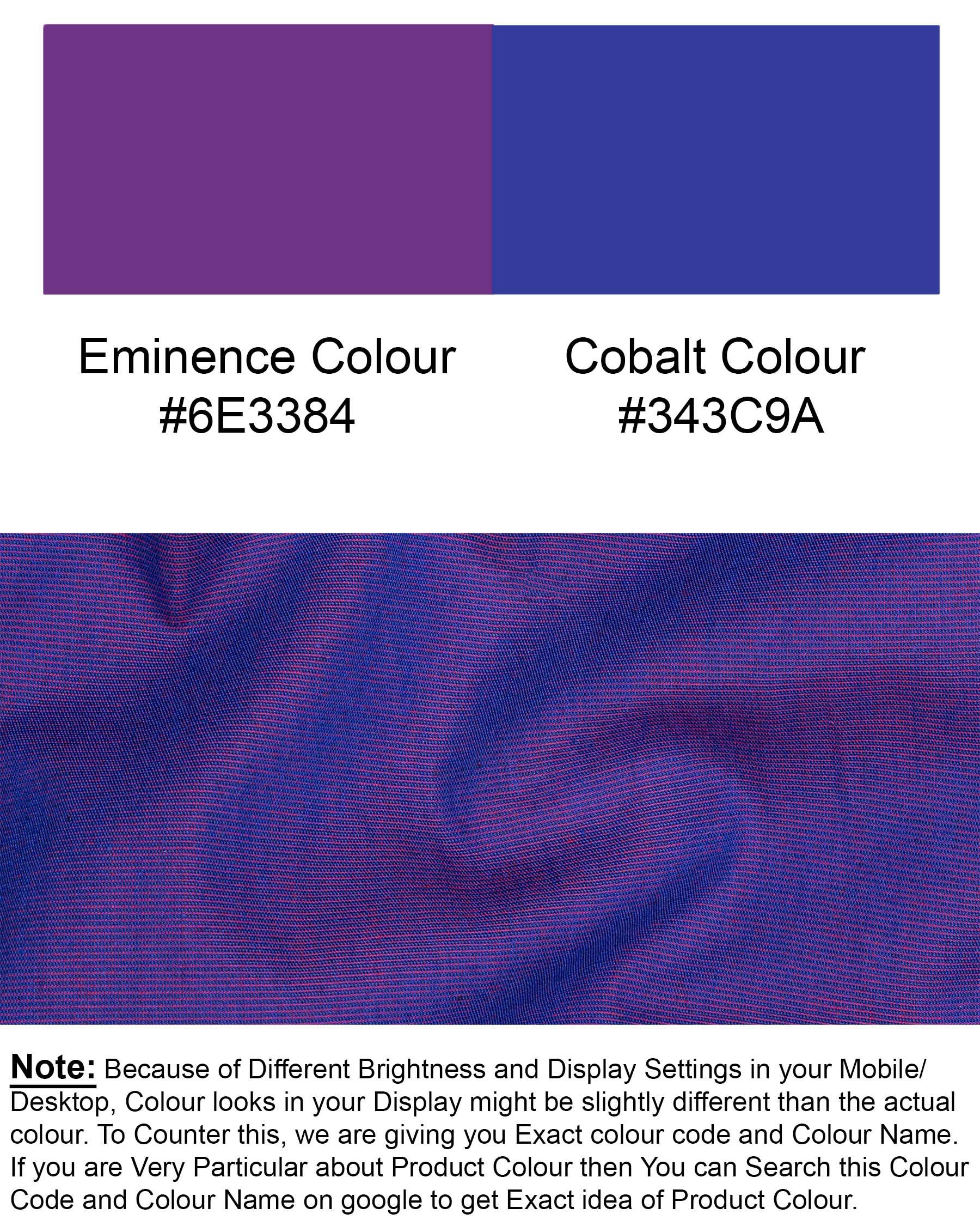 Eminence and Cobalt Blue Two Tone Chambray Textured Premium Cotton Shirt 7144-CA-38,7144-CA-H-38,7144-CA-39,7144-CA-H-39,7144-CA-40,7144-CA-H-40,7144-CA-42,7144-CA-H-42,7144-CA-44,7144-CA-H-44,7144-CA-46,7144-CA-H-46,7144-CA-48,7144-CA-H-48,7144-CA-50,7144-CA-H-50,7144-CA-52,7144-CA-H-52