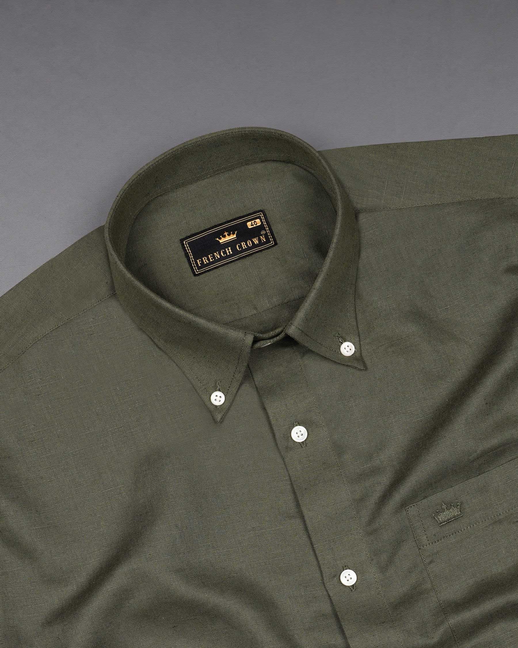 Flint Green Luxurious Linen Shirt 7205-BD-38,7205-BD-H-38,7205-BD-39,7205-BD-H-39,7205-BD-40,7205-BD-H-40,7205-BD-42,7205-BD-H-42,7205-BD-44,7205-BD-H-44,7205-BD-46,7205-BD-H-46,7205-BD-48,7205-BD-H-48,7205-BD-50,7205-BD-H-50,7205-BD-52,7205-BD-H-52