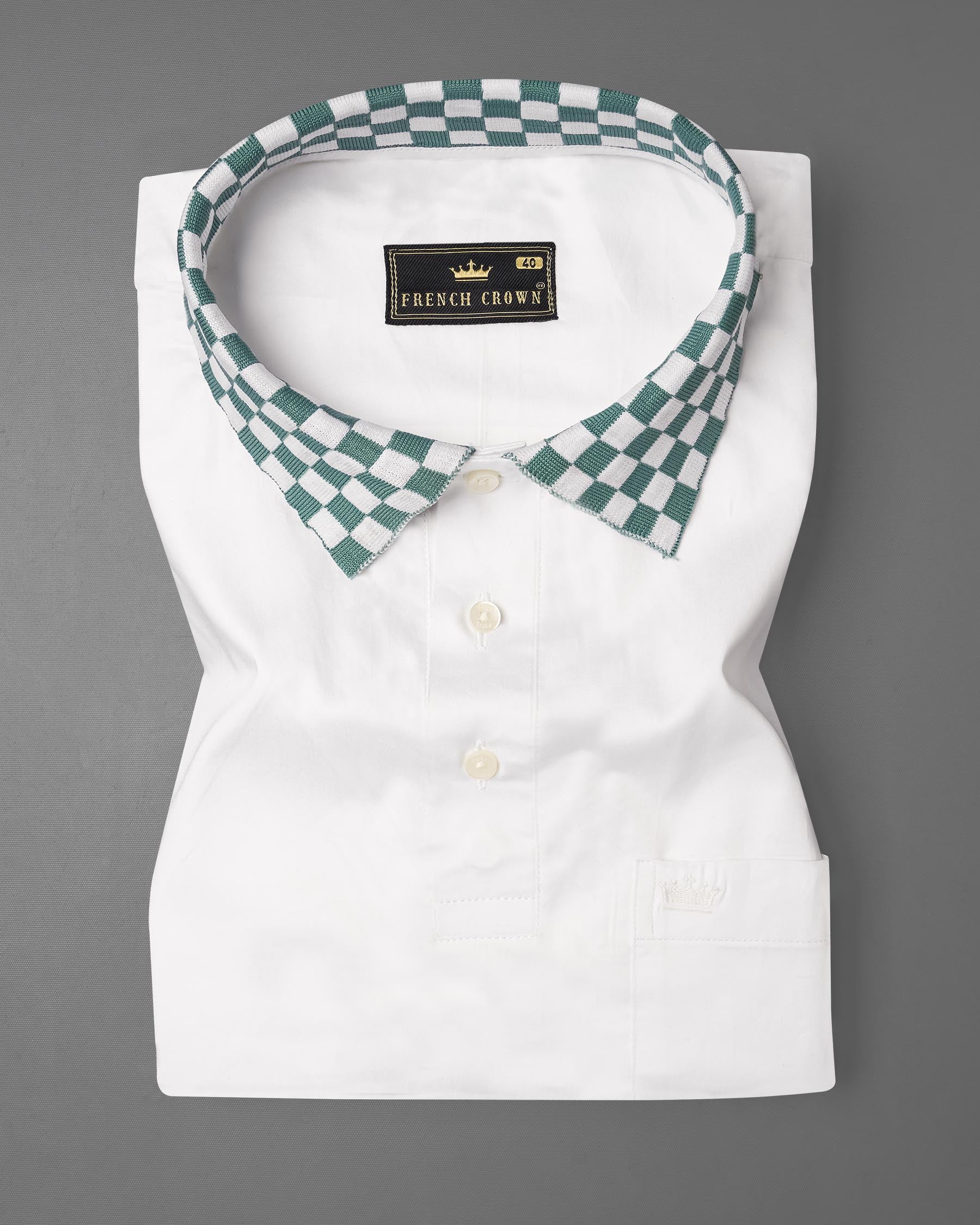 Bright White Checkered Collar and Sleeves Super Soft Premium Cotton Polo shirt 7228-P392-38, 7228-P392-H-38, 7228-P392-39, 7228-P392-H-39, 7228-P392-40, 7228-P392-H-40, 7228-P392-42, 7228-P392-H-42, 7228-P392-44, 7228-P392-H-44, 7228-P392-46, 7228-P392-H-46, 7228-P392-48, 7228-P392-H-48, 7228-P392-50, 7228-P392-H-50, 7228-P392-52, 7228-P392-H-52