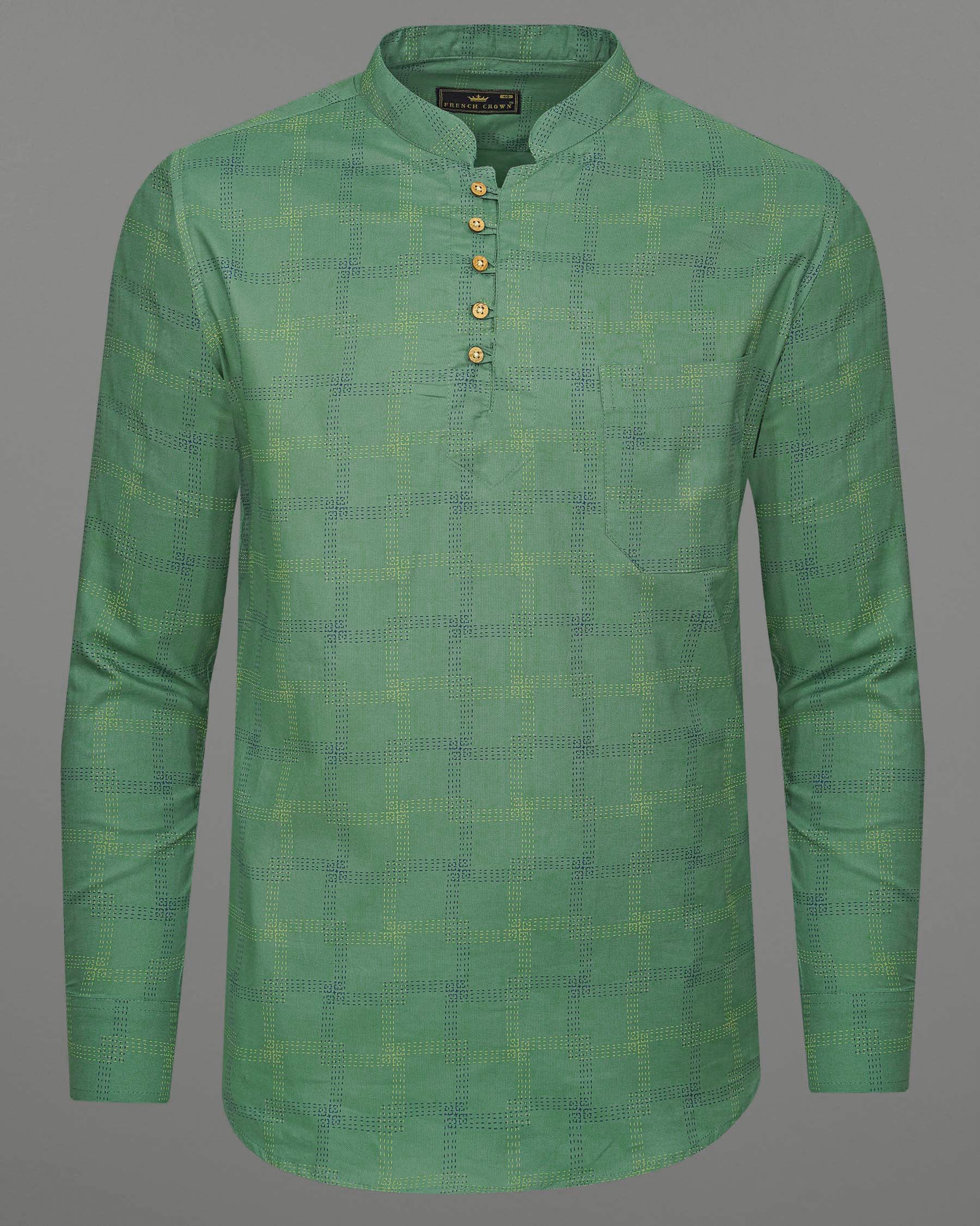 Spring Leaves Checkered Royal Oxford Kurta Shirt 7229-KS-38, 7229-KS-H-38, 7229-KS-39, 7229-KS-H-39, 7229-KS-40, 7229-KS-H-40, 7229-KS-42, 7229-KS-H-42, 7229-KS-44, 7229-KS-H-44, 7229-KS-46, 7229-KS-H-46, 7229-KS-48, 7229-KS-H-48, 7229-KS-50, 7229-KS-H-50, 7229-KS-52, 7229-KS-H-52