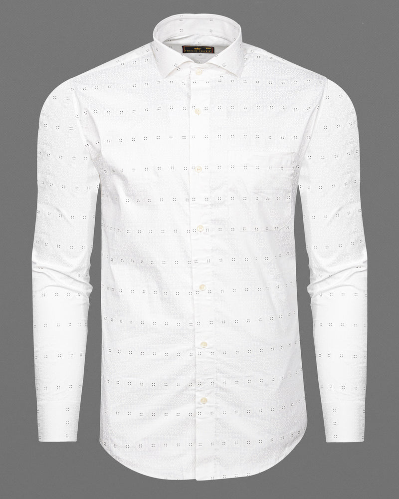 Bright White Ancient art Printed Super Soft Premium Cotton Shirt