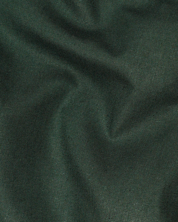 Celtic Green Luxurious Linen Shirt