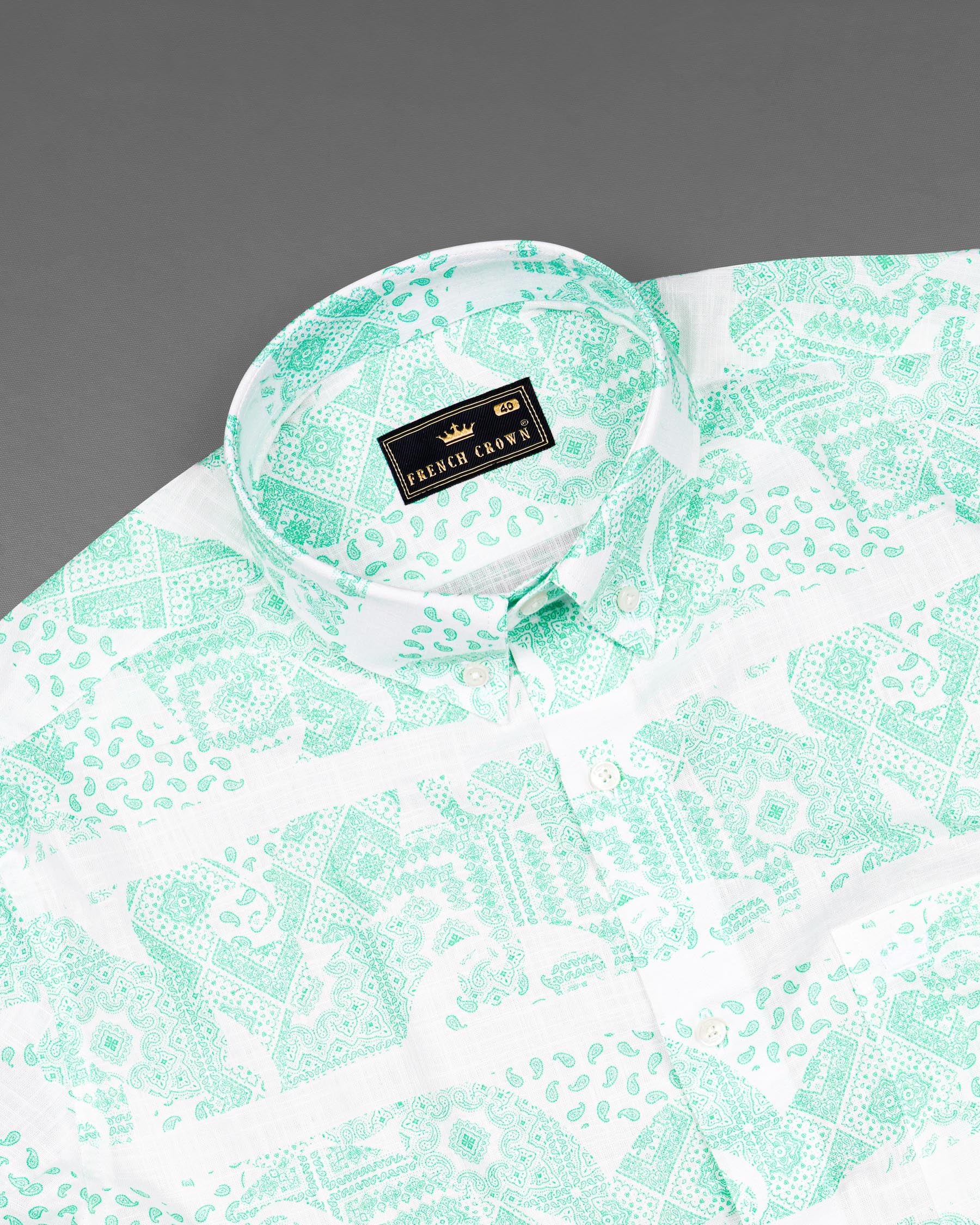 Riptide Quirky Designed Luxurious Linen Shirt