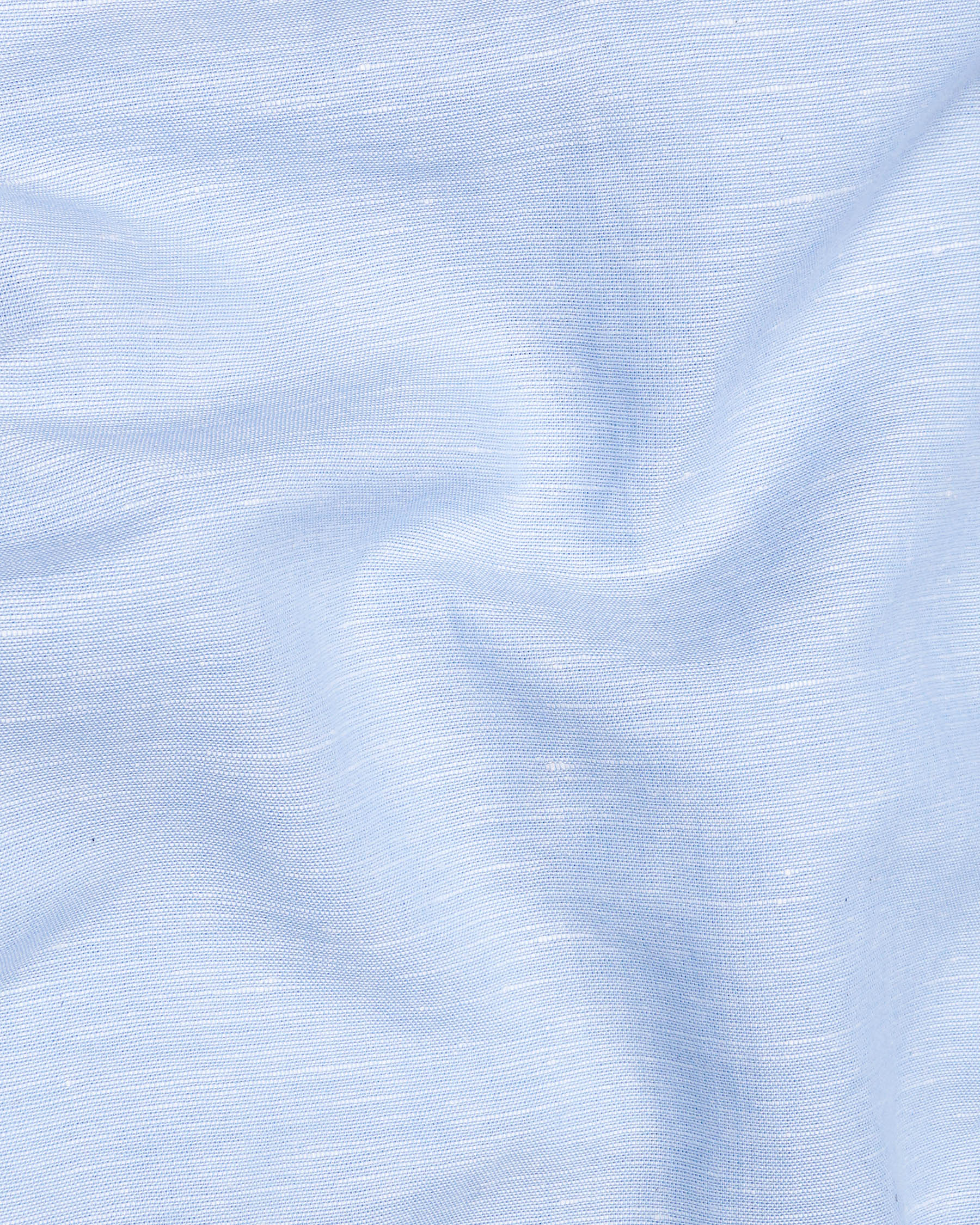 Geyser Blue and White Luxurious Linen Shirt