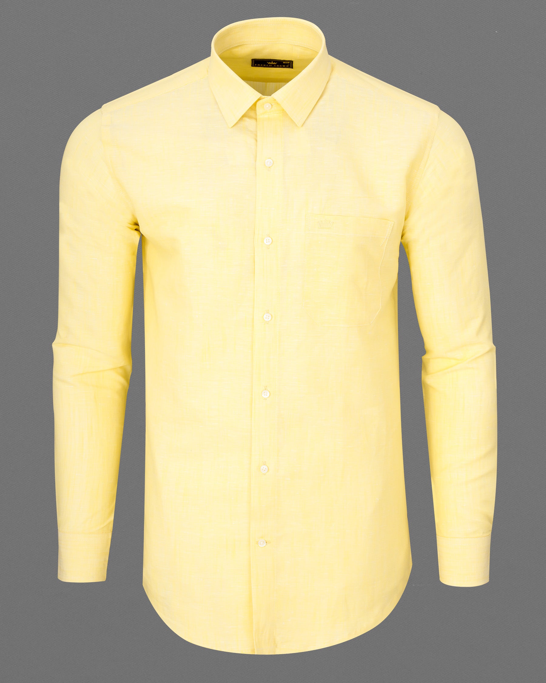 Sweet Corn Yellow Luxurious Linen Shirt 7385-38,7385-38,7385-39,7385-39,7385-40,7385-40,7385-42,7385-42,7385-44,7385-44,7385-46,7385-46,7385-48,7385-48,7385-50,7385-50,7385-52,7385-52