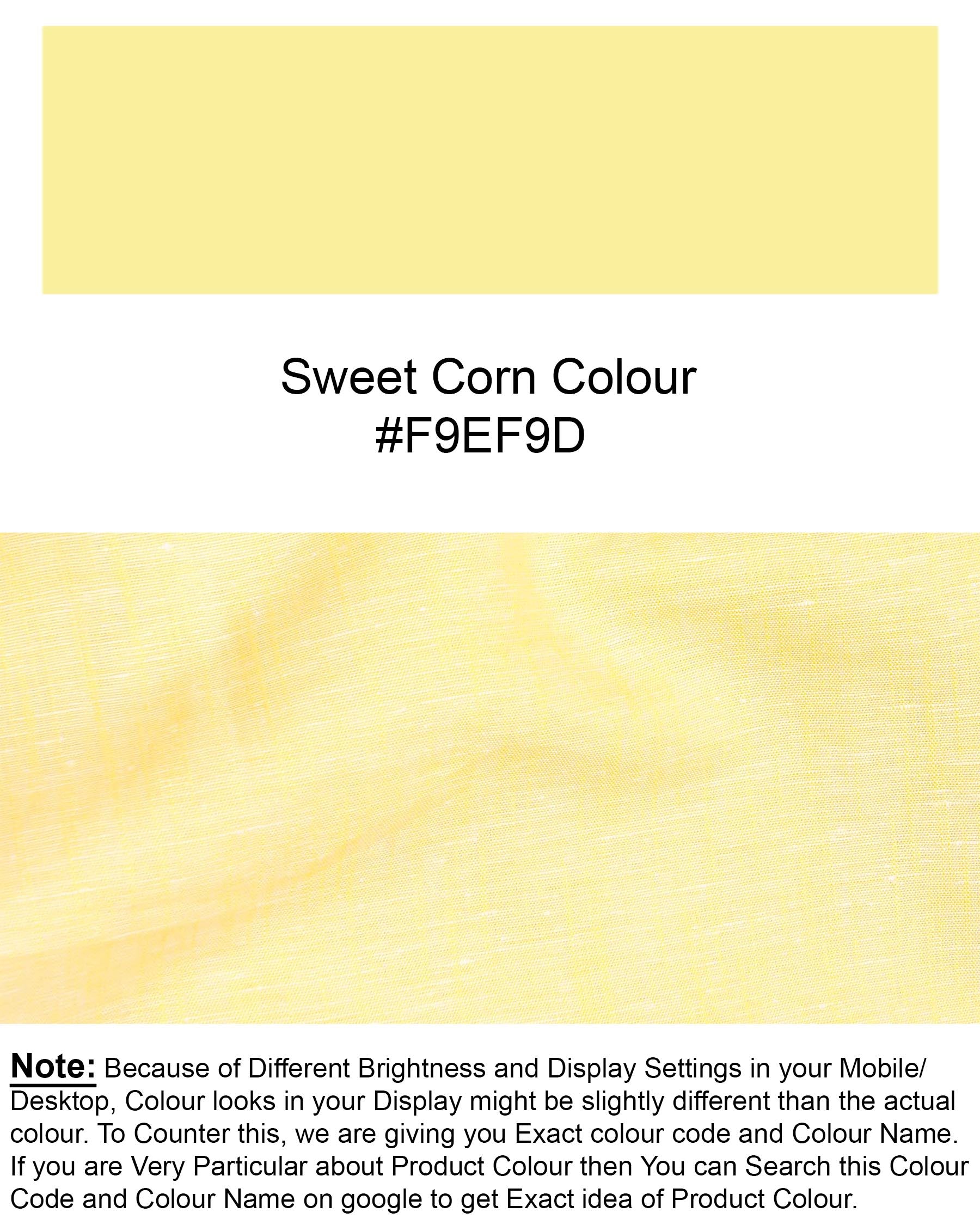 Sweet Corn Yellow Luxurious Linen Shirt 7385-38,7385-38,7385-39,7385-39,7385-40,7385-40,7385-42,7385-42,7385-44,7385-44,7385-46,7385-46,7385-48,7385-48,7385-50,7385-50,7385-52,7385-52