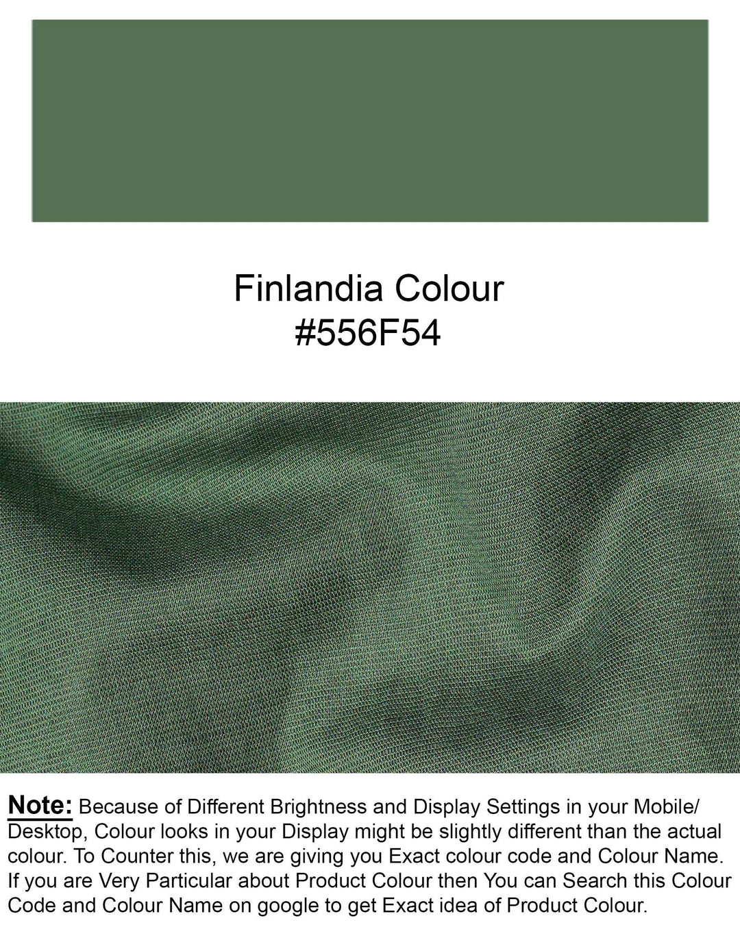 Finlandia Green Formal/Casual Textured Premium Linen Shirt For Men