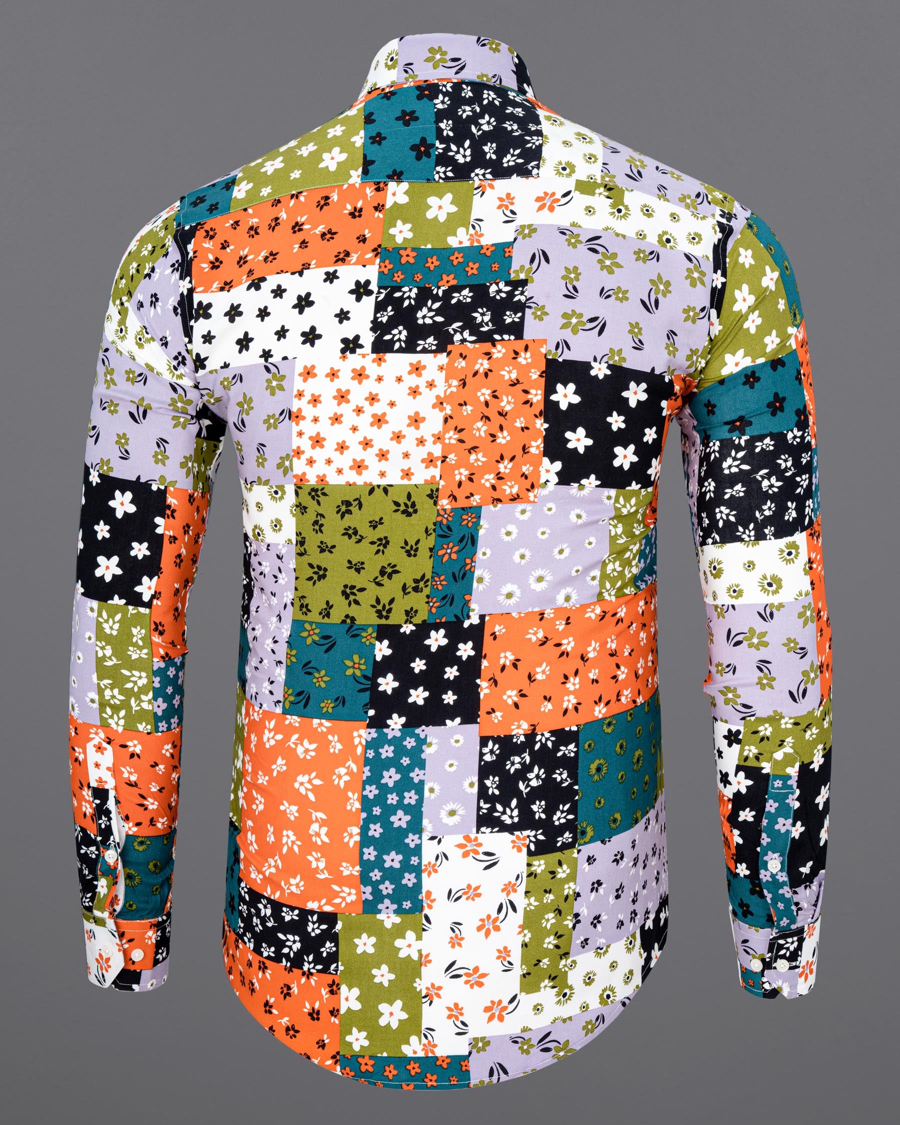 Multicolour Floral Printed Premium Tencel Shirt 7409-38,7409-38,7409-39,7409-39,7409-40,7409-40,7409-42,7409-42,7409-44,7409-44,7409-46,7409-46,7409-48,7409-48,7409-50,7409-50,7409-52,7409-52