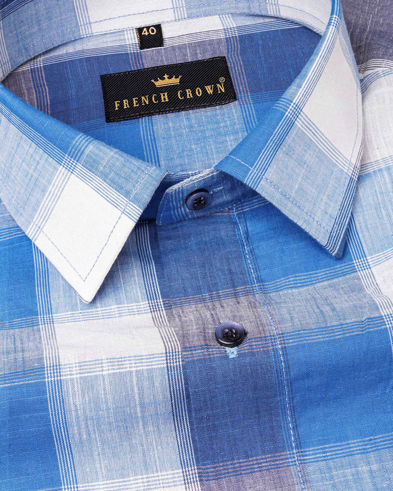 San Marino Blue and White Plaid Chambray Shirt 7416-BLE-38,7416-BLE-38,7416-BLE-39,7416-BLE-39,7416-BLE-40,7416-BLE-40,7416-BLE-42,7416-BLE-42,7416-BLE-44,7416-BLE-44,7416-BLE-46,7416-BLE-46,7416-BLE-48,7416-BLE-48,7416-BLE-50,7416-BLE-50,7416-BLE-52,7416-BLE-52