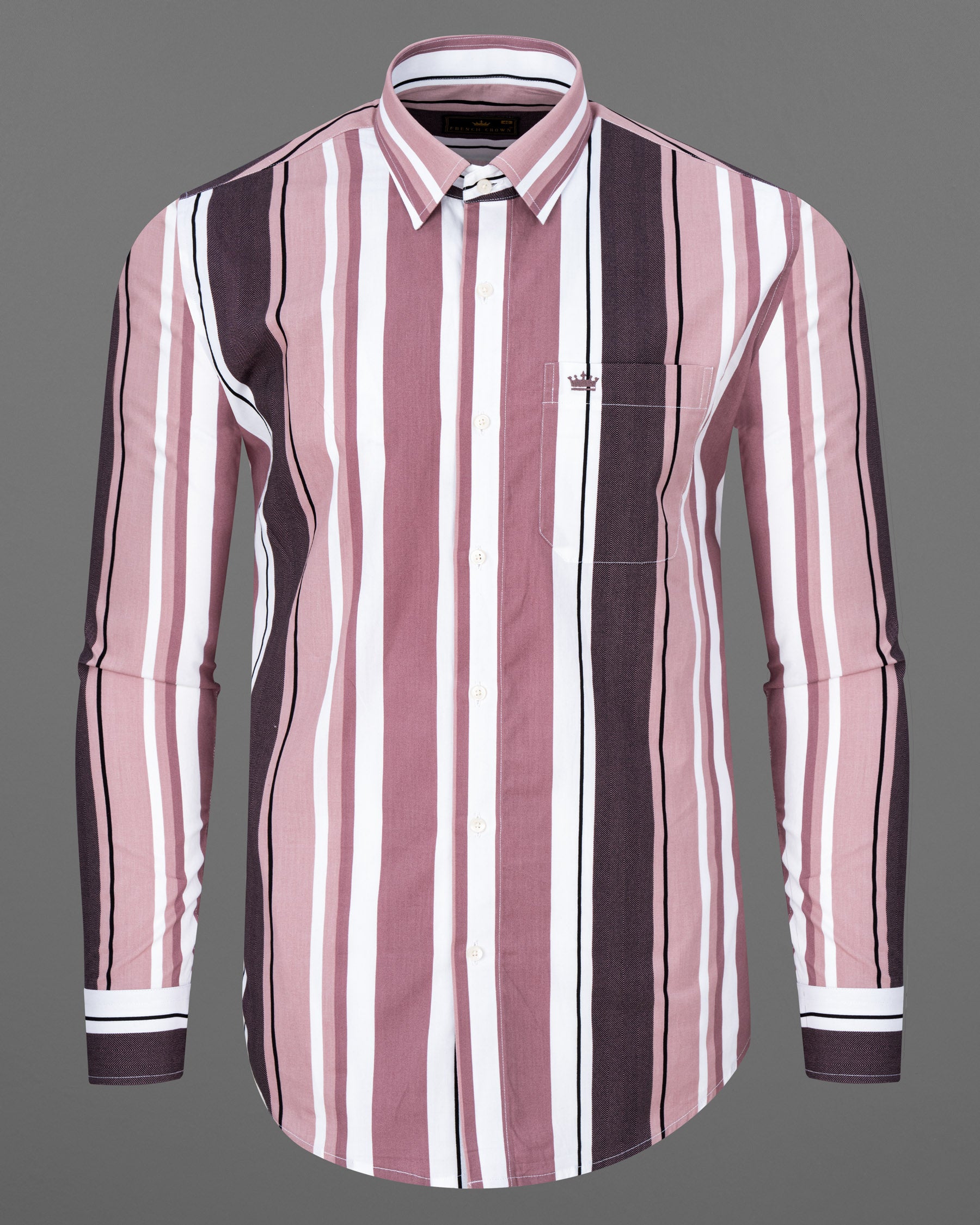 Bouquet with Melaine Pink Striped Premium Cotton Shirt 7420-38,7420-38,7420-39,7420-39,7420-40,7420-40,7420-42,7420-42,7420-44,7420-44,7420-46,7420-46,7420-48,7420-48,7420-50,7420-50,7420-52,7420-52