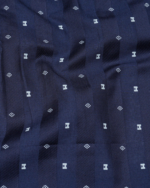 Port Gore Blue Subtle Striped Dobby Textured Premium Giza Cotton Overshirt 7428-38,7428-38,7428-39,7428-39,7428-40,7428-40,7428-42,7428-42,7428-44,7428-44,7428-46,7428-46,7428-48,7428-48,7428-50,7428-50,7428-52,7428-52