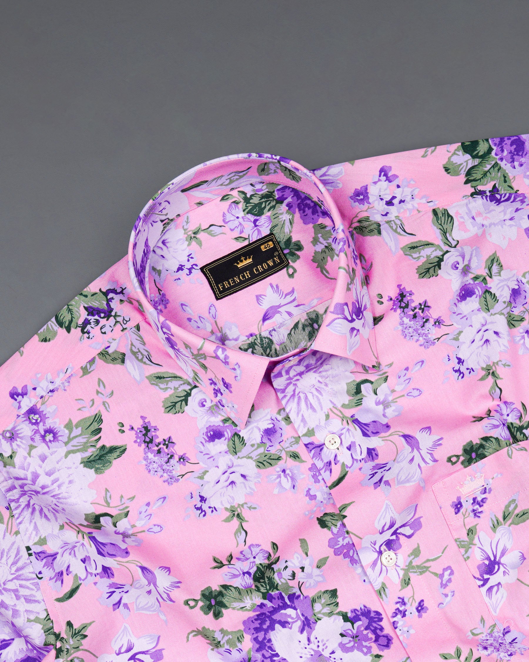 Cherry Blossom Floral Printed Premium Cotton Shirt 7435-38,7435-38,7435-39,7435-39,7435-40,7435-40,7435-42,7435-42,7435-44,7435-44,7435-46,7435-46,7435-48,7435-48,7435-50,7435-50,7435-52,7435-52