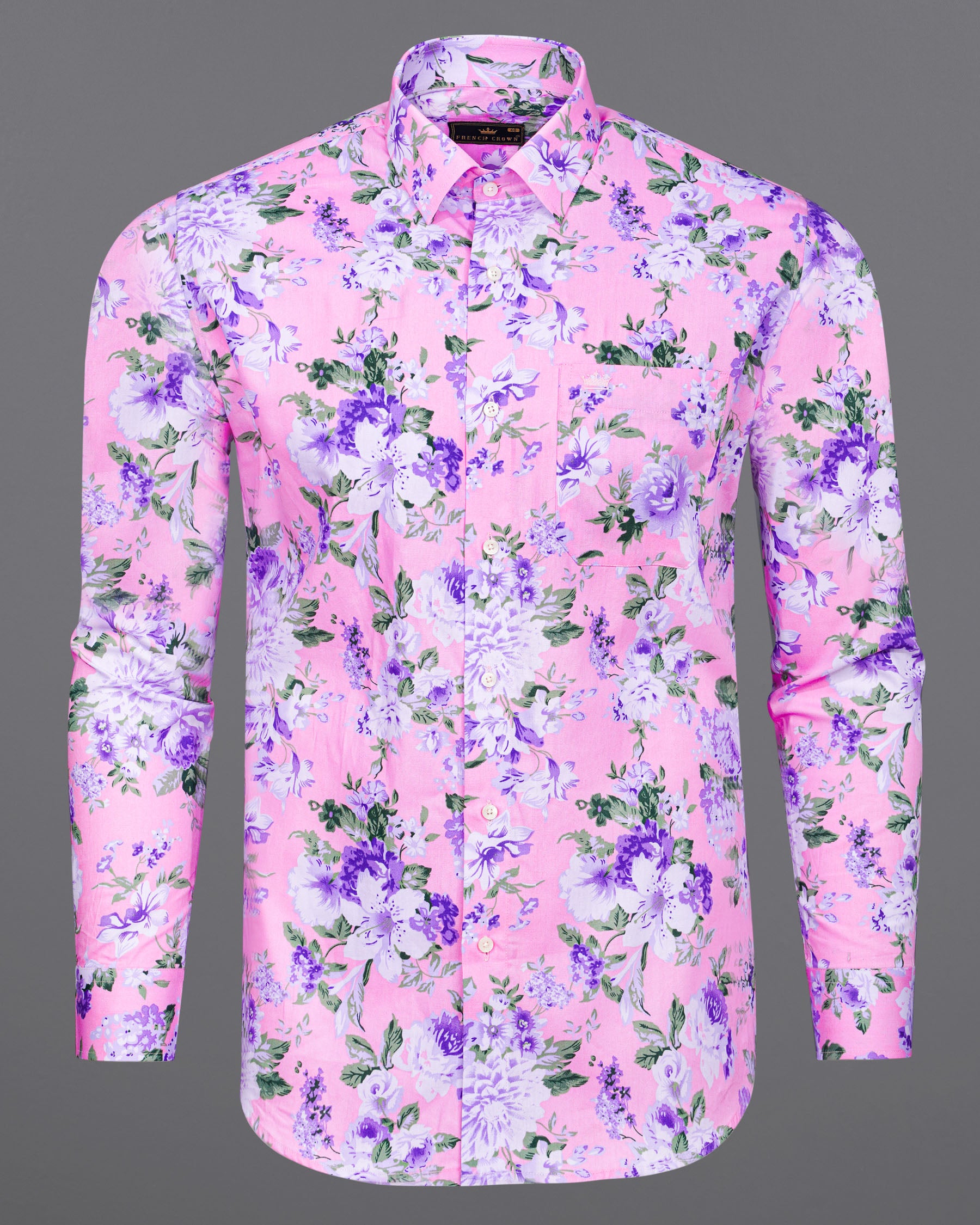 Cherry Blossom Floral Printed Premium Cotton Shirt 7435-38,7435-38,7435-39,7435-39,7435-40,7435-40,7435-42,7435-42,7435-44,7435-44,7435-46,7435-46,7435-48,7435-48,7435-50,7435-50,7435-52,7435-52