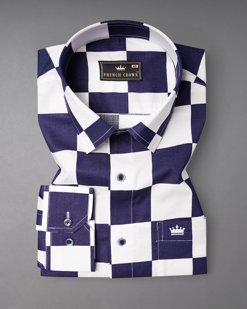 Martinique Blue and White Checked Premium Cotton Shirt 7442-BLE-38, 7442-BLE-H-38, 7442-BLE-39, 7442-BLE-H-39, 7442-BLE-40, 7442-BLE-H-40, 7442-BLE-42, 7442-BLE-H-42, 7442-BLE-44, 7442-BLE-H-44, 7442-BLE-46, 7442-BLE-H-46, 7442-BLE-48, 7442-BLE-H-48, 7442-BLE-50, 7442-BLE-H-50, 7442-BLE-52, 7442-BLE-H-52