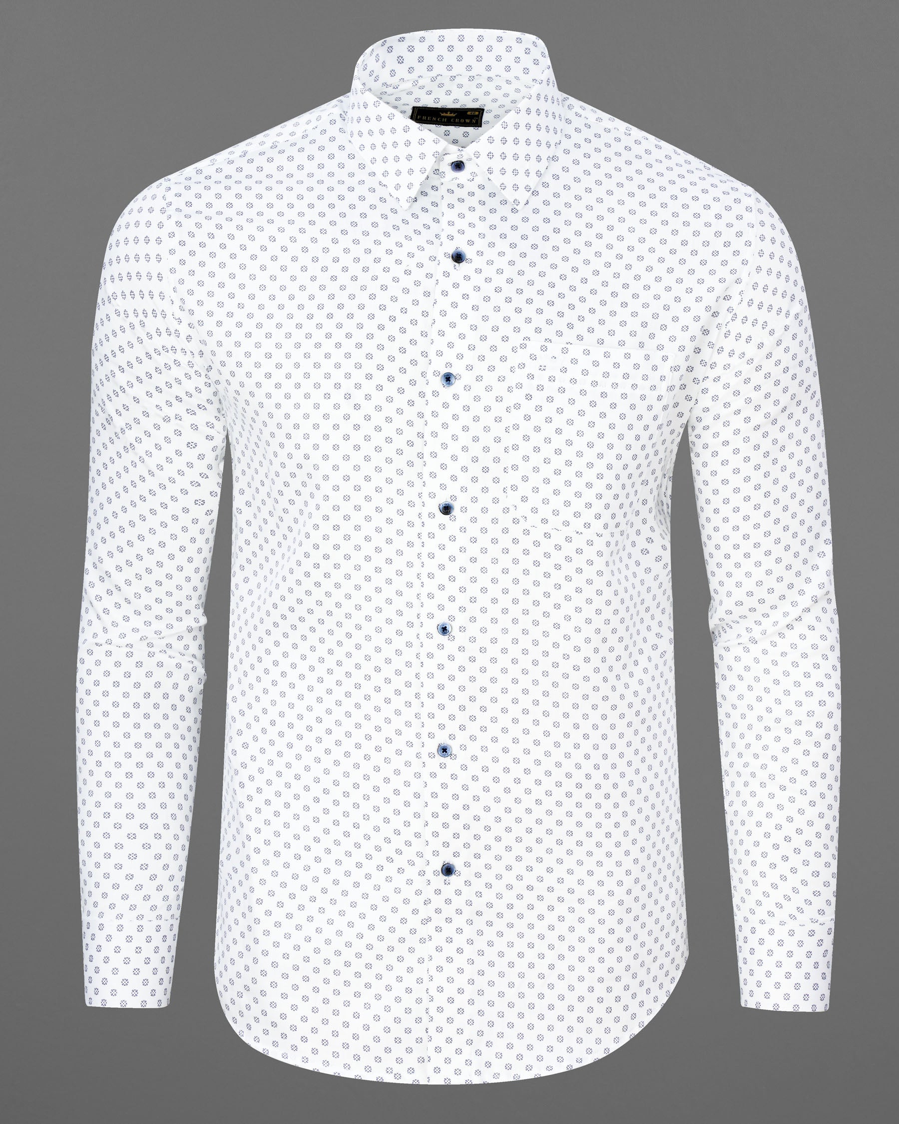 Bright White with Twilight Printed Premium Cotton Shirt 7447-BLE-38, 7447-BLE-H-38, 7447-BLE-39, 7447-BLE-H-39, 7447-BLE-40, 7447-BLE-H-40, 7447-BLE-42, 7447-BLE-H-42, 7447-BLE-44, 7447-BLE-H-44, 7447-BLE-46, 7447-BLE-H-46, 7447-BLE-48, 7447-BLE-H-48, 7447-BLE-50, 7447-BLE-H-50, 7447-BLE-52, 7447-BLE-H-52