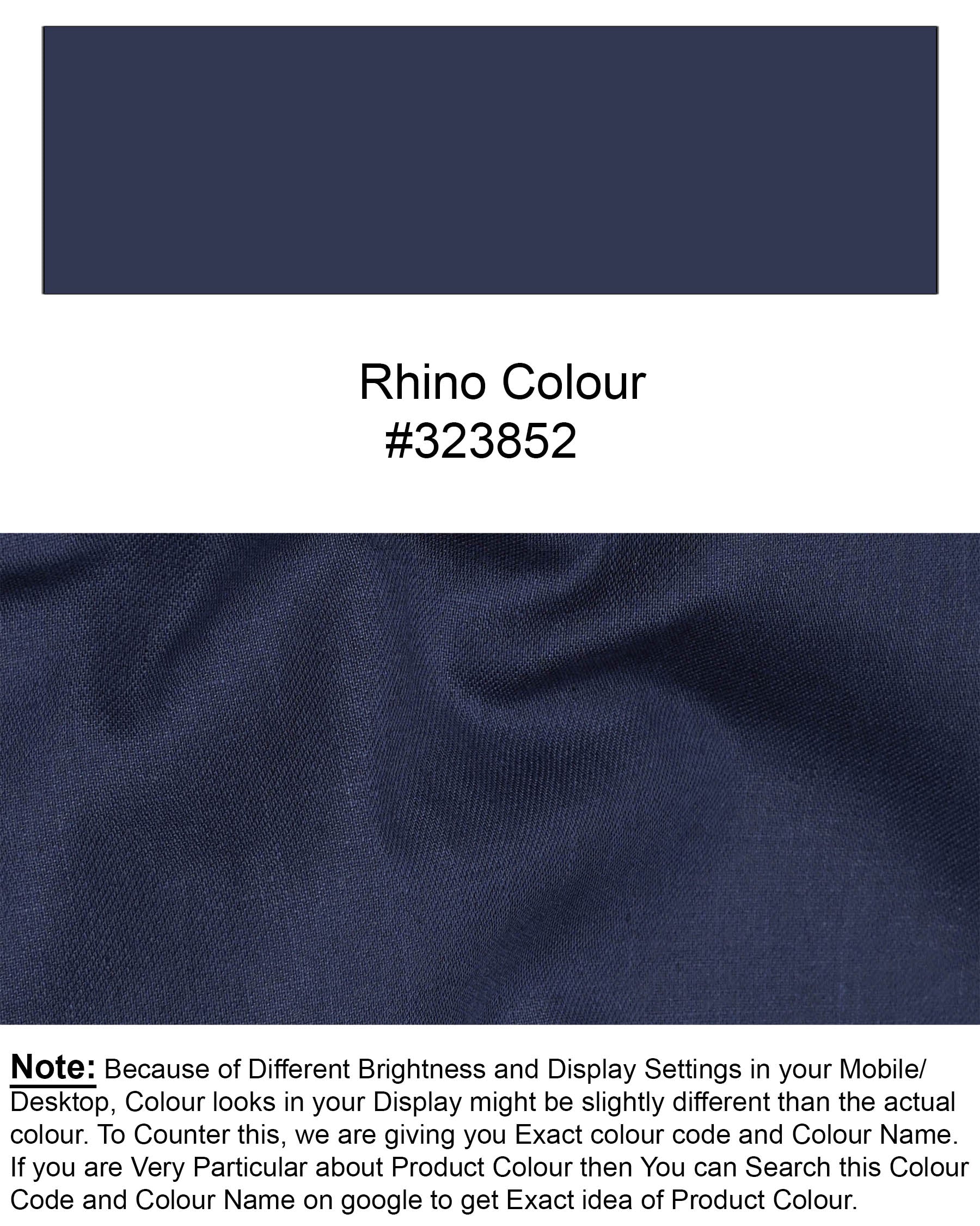 Rhino Blue Luxurious Linen Shirt  7453-M-38, 7453-M-H-38, 7453-M-39, 7453-M-H-39, 7453-M-40, 7453-M-H-40, 7453-M-42, 7453-M-H-42, 7453-M-44, 7453-M-H-44, 7453-M-46, 7453-M-H-46, 7453-M-48, 7453-M-H-48, 7453-M-50, 7453-M-H-50, 7453-M-52, 7453-M-H-52