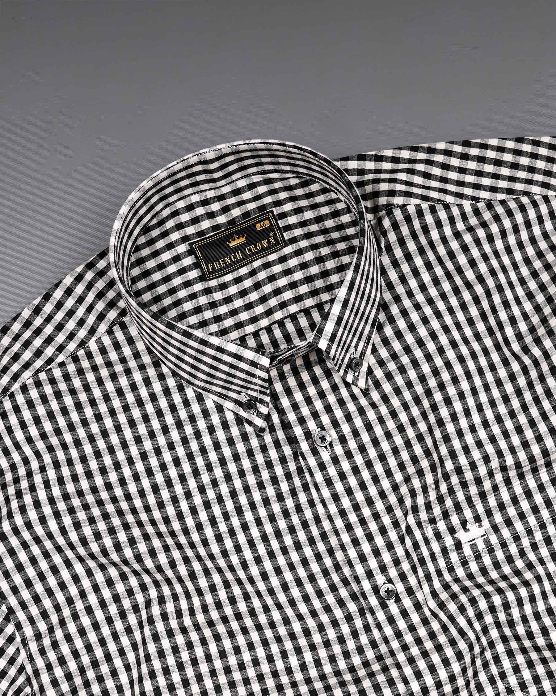 Jade Black and White Gingham Premium Cotton Shirt 7468-BD-BLK-38, 7468-BD-BLK-H-38, 7468-BD-BLK-39, 7468-BD-BLK-H-39, 7468-BD-BLK-40, 7468-BD-BLK-H-40, 7468-BD-BLK-42, 7468-BD-BLK-H-42, 7468-BD-BLK-44, 7468-BD-BLK-H-44, 7468-BD-BLK-46, 7468-BD-BLK-H-46, 7468-BD-BLK-48, 7468-BD-BLK-H-48, 7468-BD-BLK-50, 7468-BD-BLK-H-50, 7468-BD-BLK-52, 7468-BD-BLK-H-52