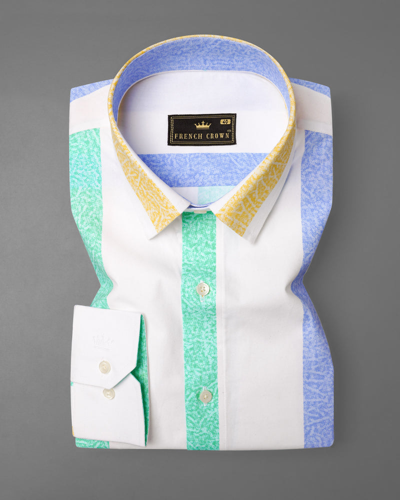 Bright White Multicolour Striped Heavyweight Royal Oxford Shirt  7469-38, 7469-H-38, 7469-39, 7469-H-39, 7469-40, 7469-H-40, 7469-42, 7469-H-42, 7469-44, 7469-H-44, 7469-46, 7469-H-46, 7469-48, 7469-H-48, 7469-50, 7469-H-50, 7469-52, 7469-H-52